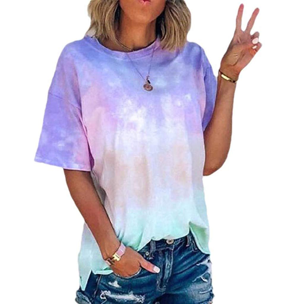 Women's Plus Size V-Neck Short Sleeve T-Shirt - Funny Graphic Casual Blouse for Everyday Wear & Summer Outfits