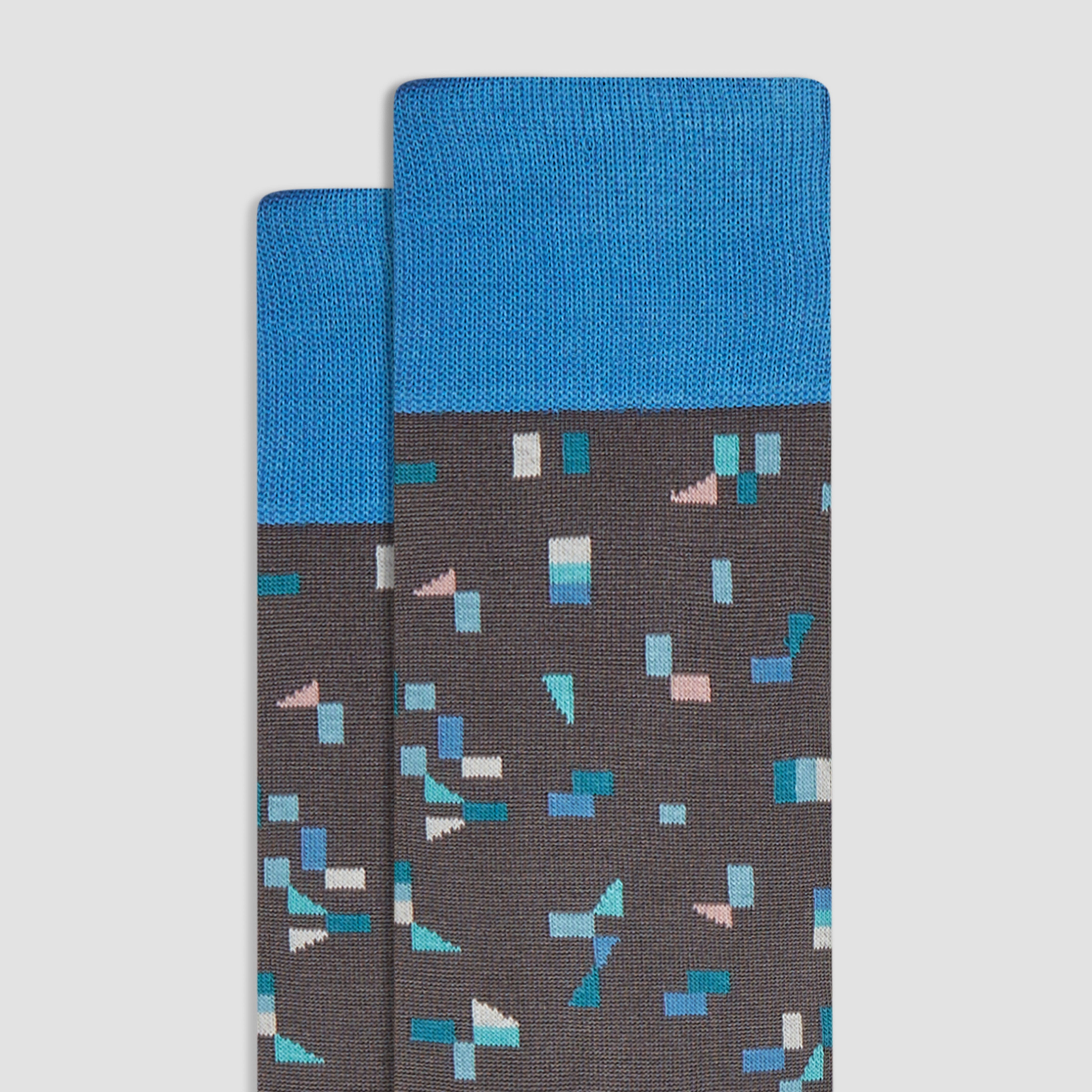 Geometric Print Mid Calf Socks for Women - Trendy Crew Length Cotton Socks for Casual Wear, Workout & Everyday Fashion