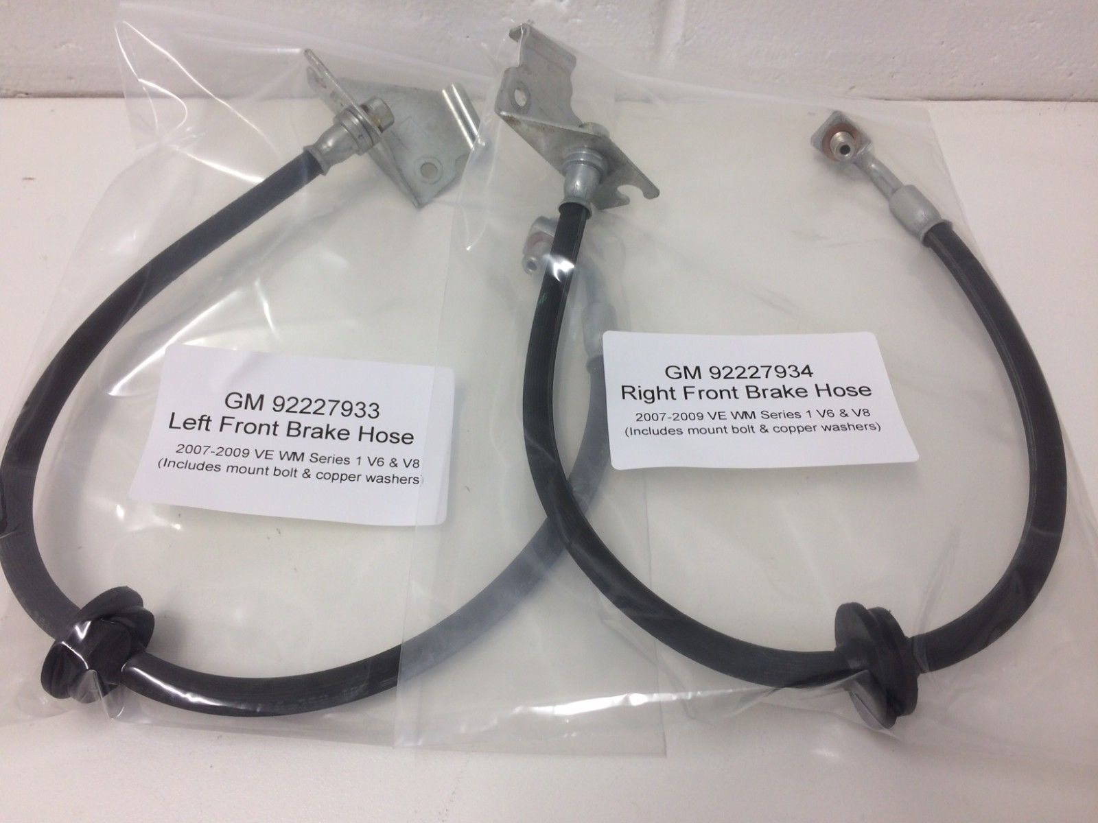 Genuine Holden Front Brake Hoses Pair for VE & WM Series 1 (2007-2009) - Compatible with V6 & V8 Engines | Perfect for Brake System Upgrades & Vehicle Maintenance