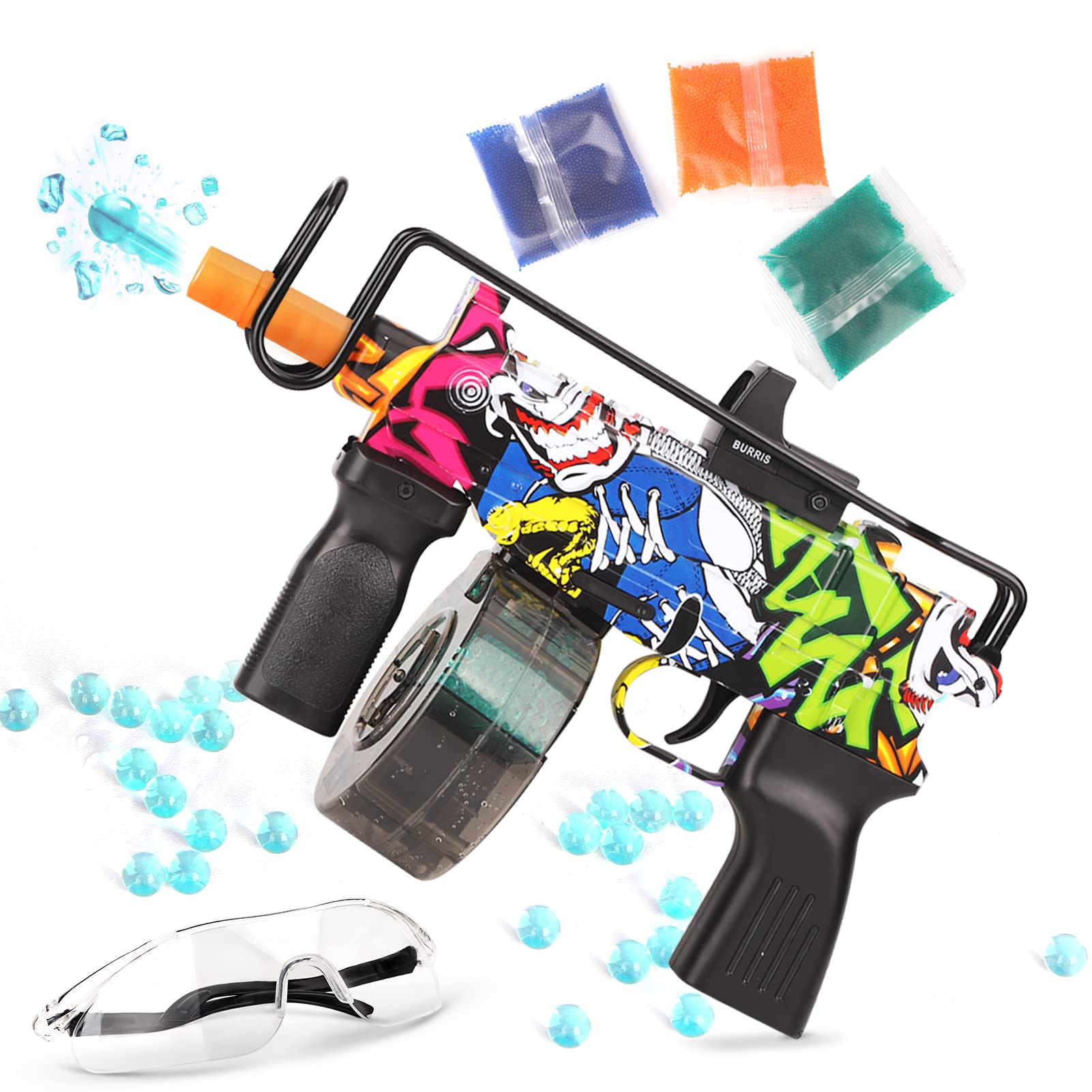 YIMORE Automatic Gel Blaster Splatter Ball Gun with 15,000 Water Beads - Outdoor Shooting Game Toy for Teens & Adults (Ages 12+) | Perfect for Backyard Battles, Team Competitions & Target Practice