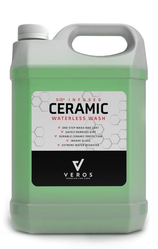 VEROS Ceramic Waterless Wash & Wax - Advanced Waterless Car Wash Solution for a Spotless Shine - Perfect for Quick Detailing, RVs, Boats & Motorcycles