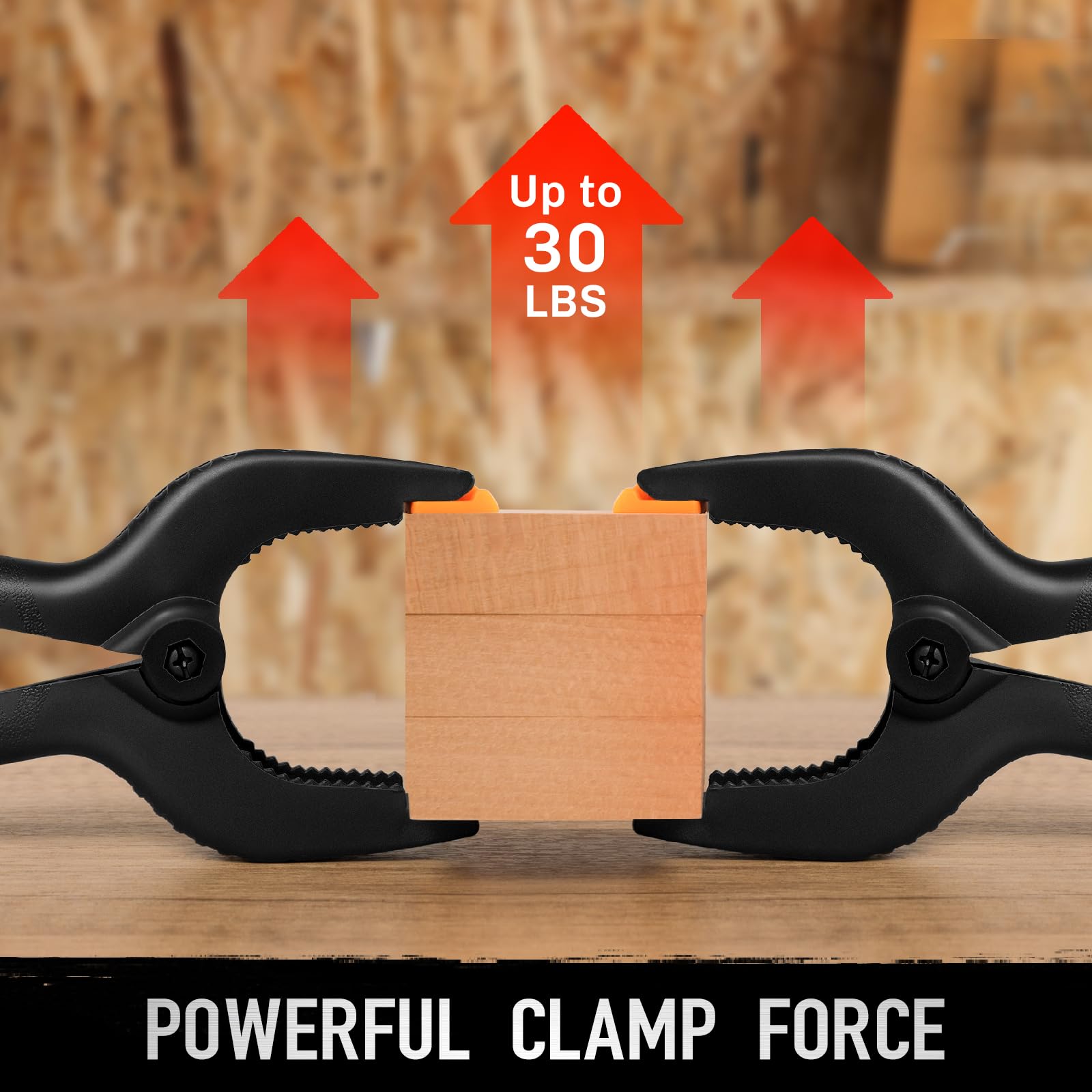 4.5 Inch Heavy Duty Spring Clamps - 10 Pack Strong Spring Clips for Woodworking, Photography, Backdrop & Craft Projects - Perfect for DIY, Home Improvement and Studio Use