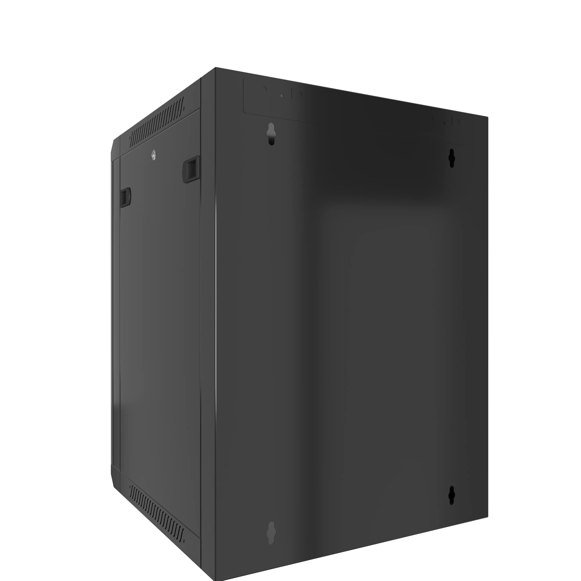 15U Wall Mount Server Rack Cabinet - 24-Inch Depth Network Equipment Enclosure for Electronics, Security & AV Systems - Ideal for Data Centers, Home Studios & Office Server Rooms