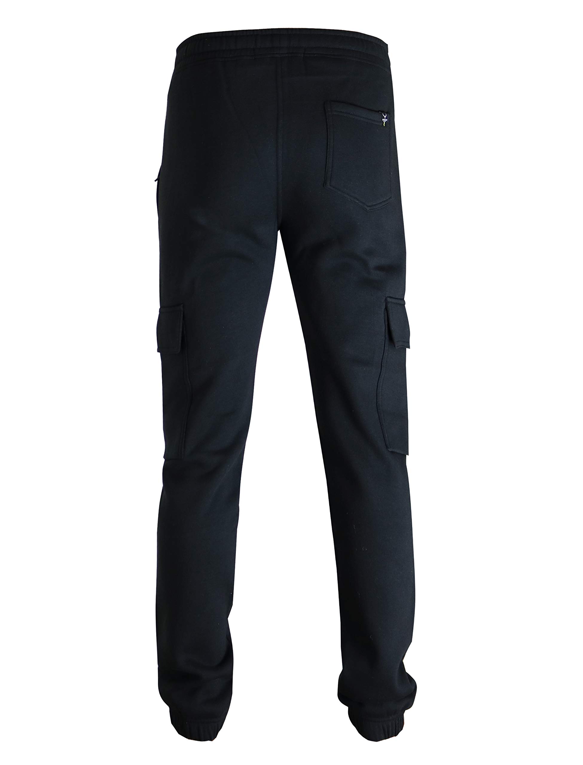 SCREENSHOT Men's Premium Slim Fleece Jogger Pants with Zipper Pockets - Athletic Workout Gym Sweatpants for Running, Yoga & Lounge Wear
