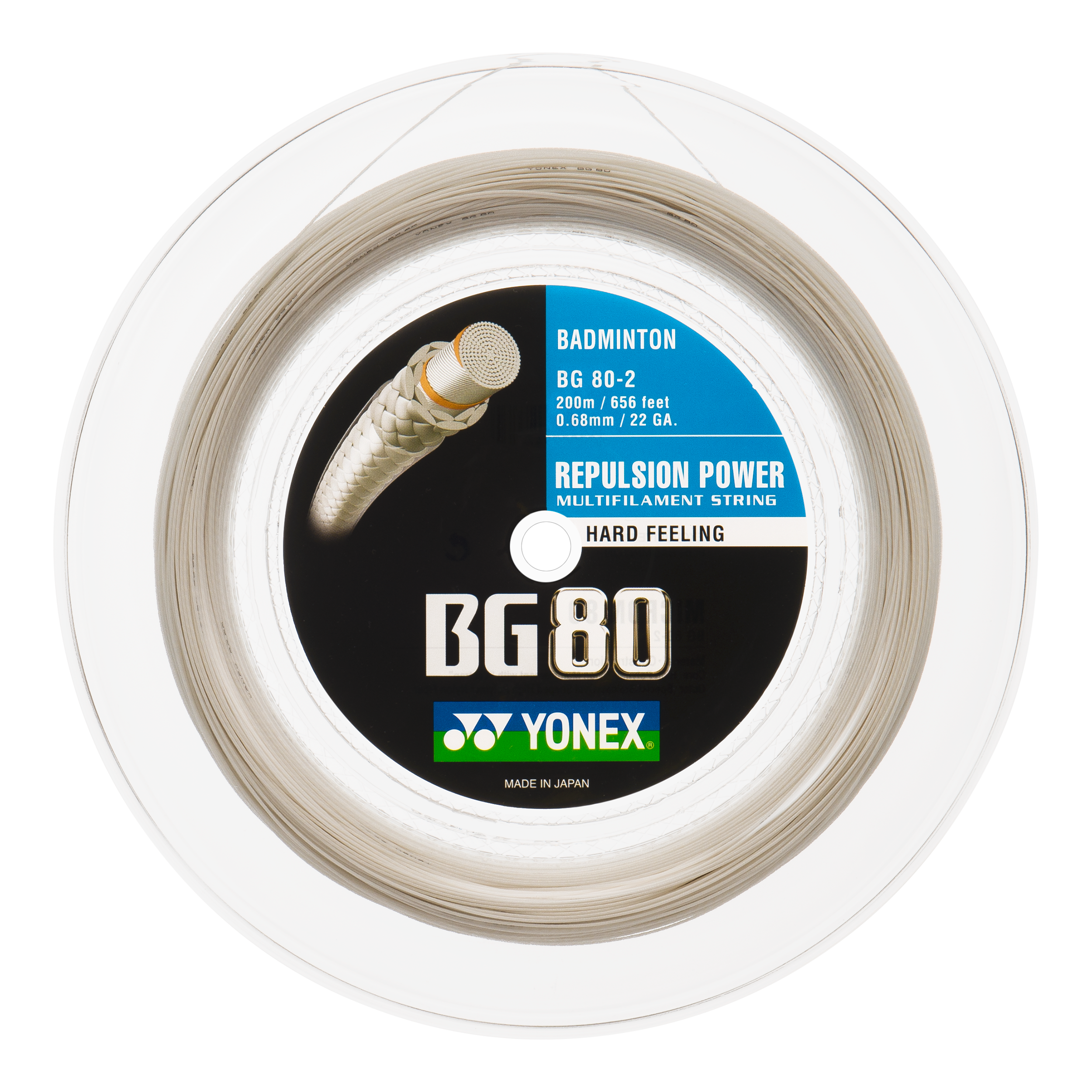 Yonex BG 80 Professional Badminton String - 200m Reel | High Performance, Durability & Control | Perfect for Tournament Players & Club Training Sessions