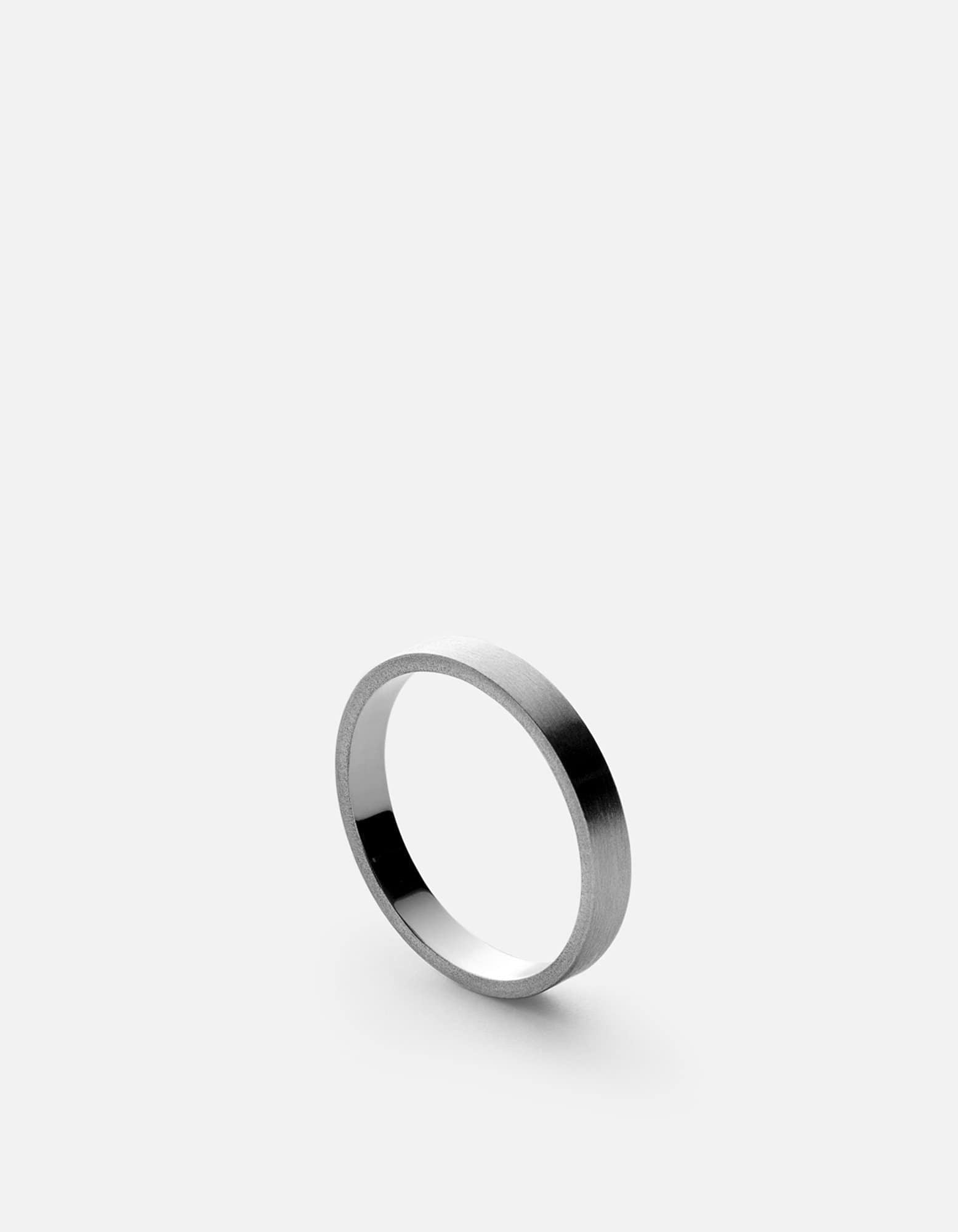 3mm Matte Sterling Silver Band Ring - Durable & Hypoallergenic Jewelry for Women & Men - Perfect for Weddings, Anniversaries & Everyday Wear