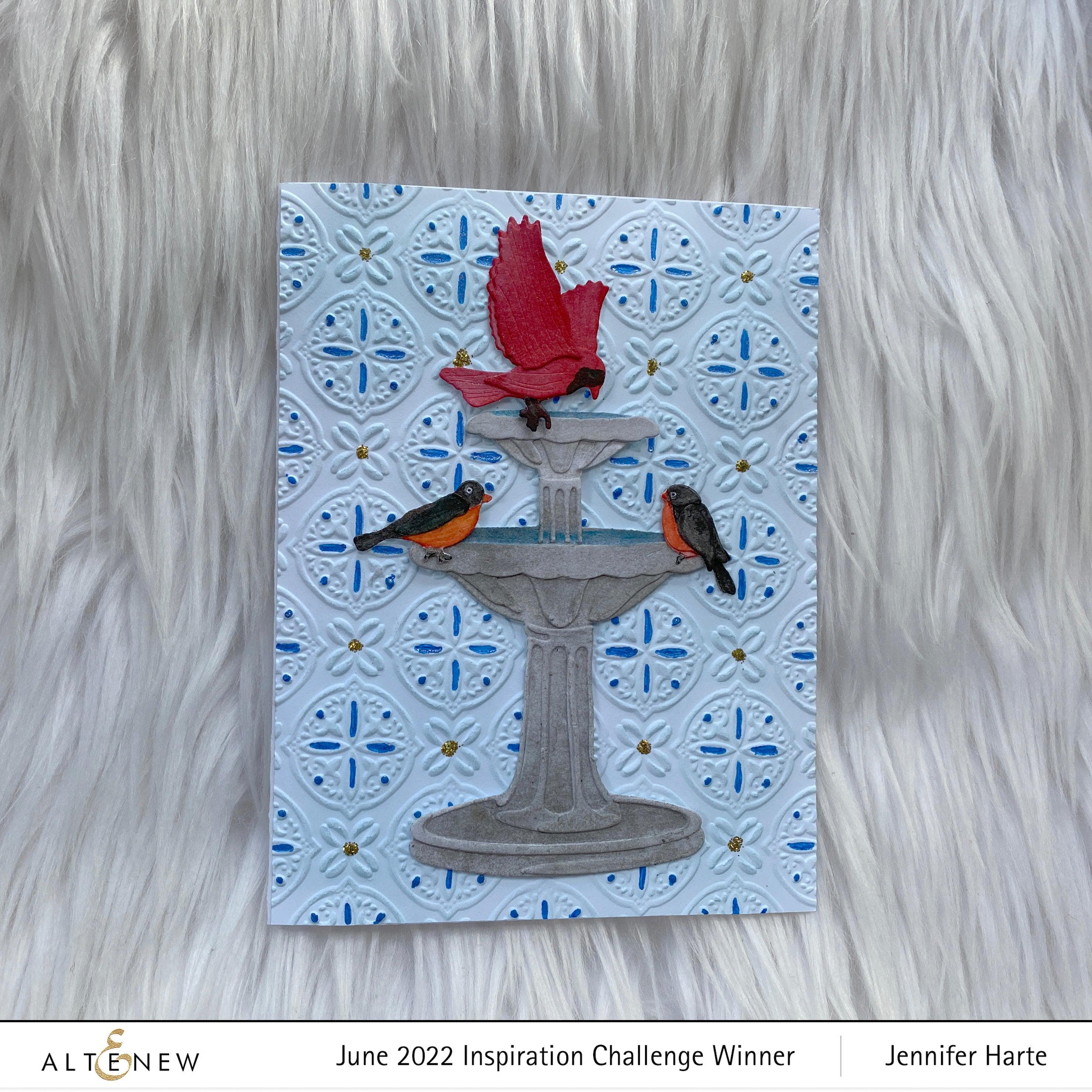 Bird Bath Layering Die Set for Card Making - Perfect for DIY Scrapbooking, Handmade Greeting Cards, and Paper Crafting Projects
