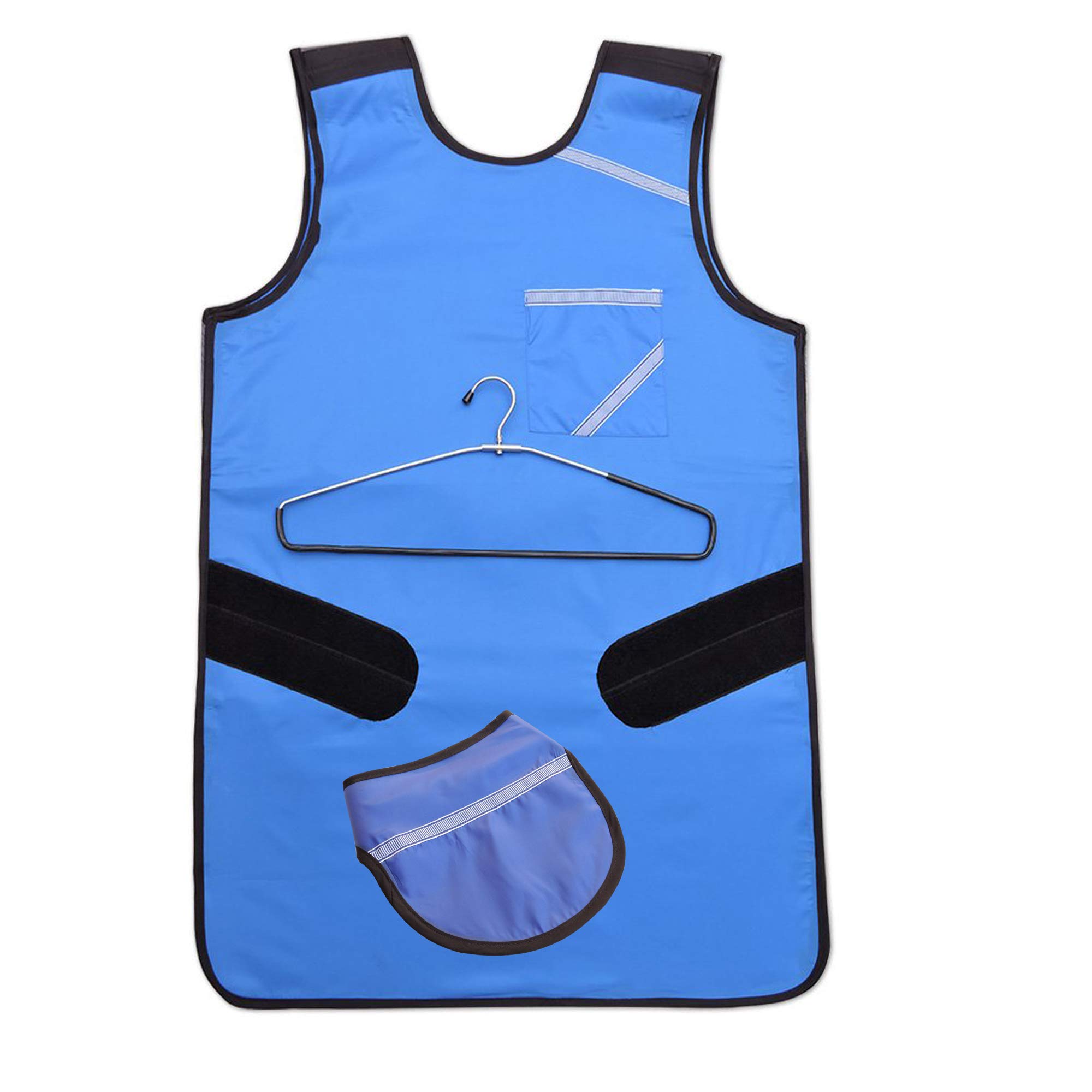 Professional Lead Apron and Thyroid Shield Set - 0.5mm Pb Equivalent X-Ray Protection for Medical & Dental Use | Durable Hanger for Radiology, Fluoroscopy & Veterinary Clinics