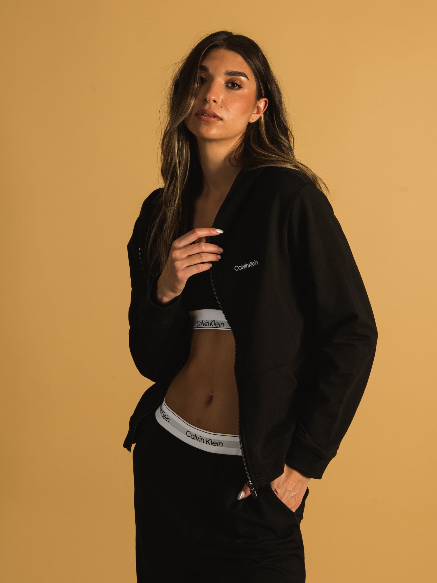 Calvin Klein Modern Cotton Full Zip Hoodie for Men & Women | Comfortable & Stylish Pullover Sweatshirt | Perfect for Casual Wear, Gym, and Outdoor Activities