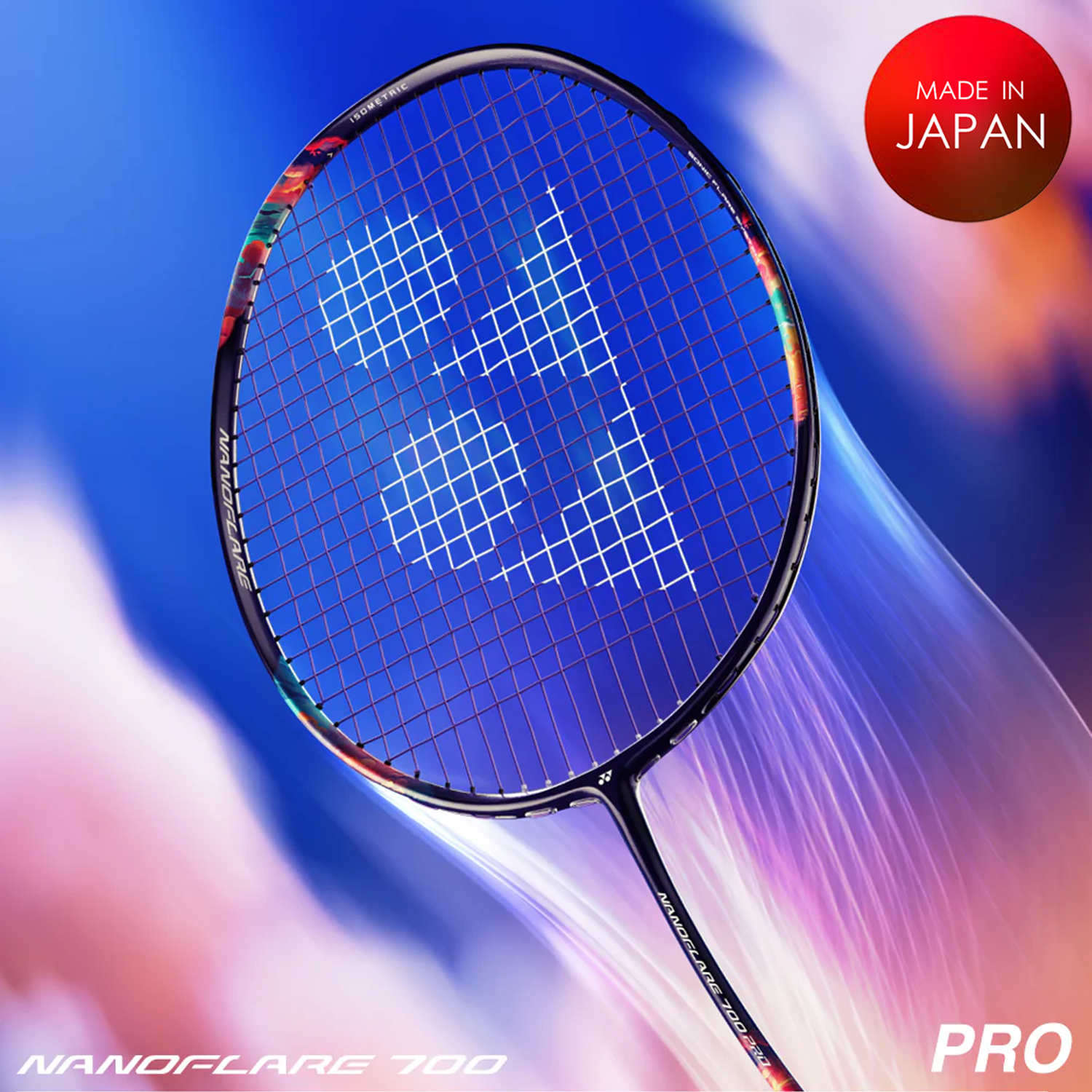 Yonex Nanoflare 700 Pro Badminton Racket - Midnight Purple | Lightweight Carbon Fiber Shaft | Professional Tournament Grade | Perfect for Competitive Play & Training