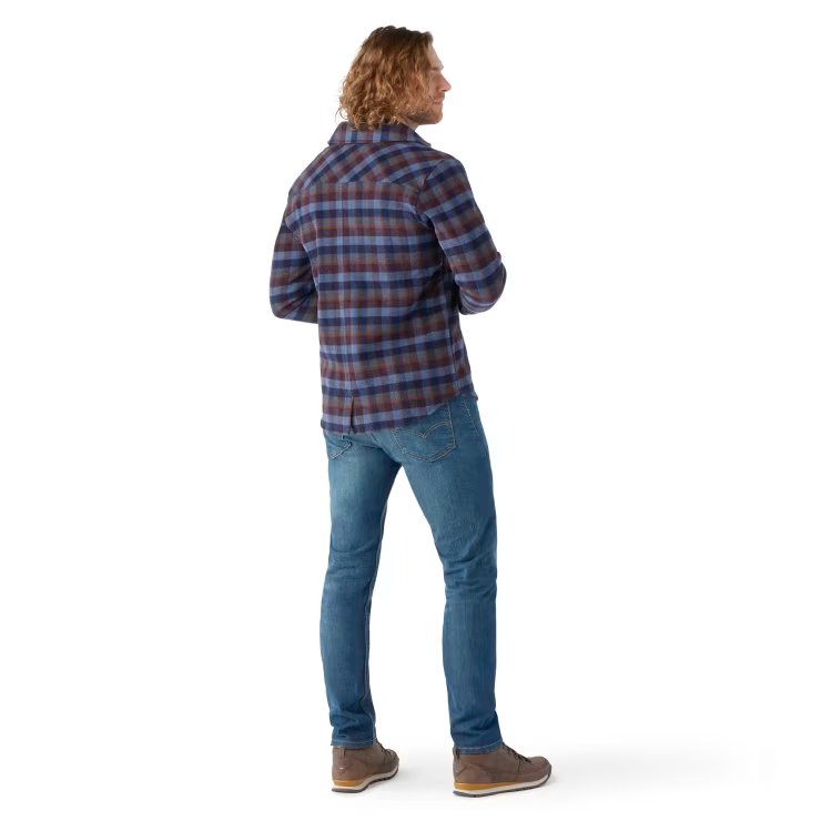 Men's Anchor Line Shirt Jacket - Lightweight Casual Button-Up Shirt Jacket for Outdoor & Travel | SW000122 | Perfect for Hiking, Camping and Everyday Wear