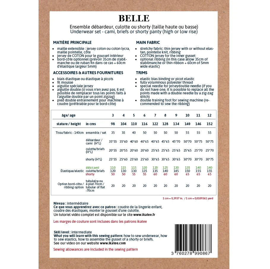 Belle Girls Underwear Set for Kids Age 3-12 | Cotton Comfortable Underwear with Cute Patterns | Perfect for School, Playtime and Everyday Wear