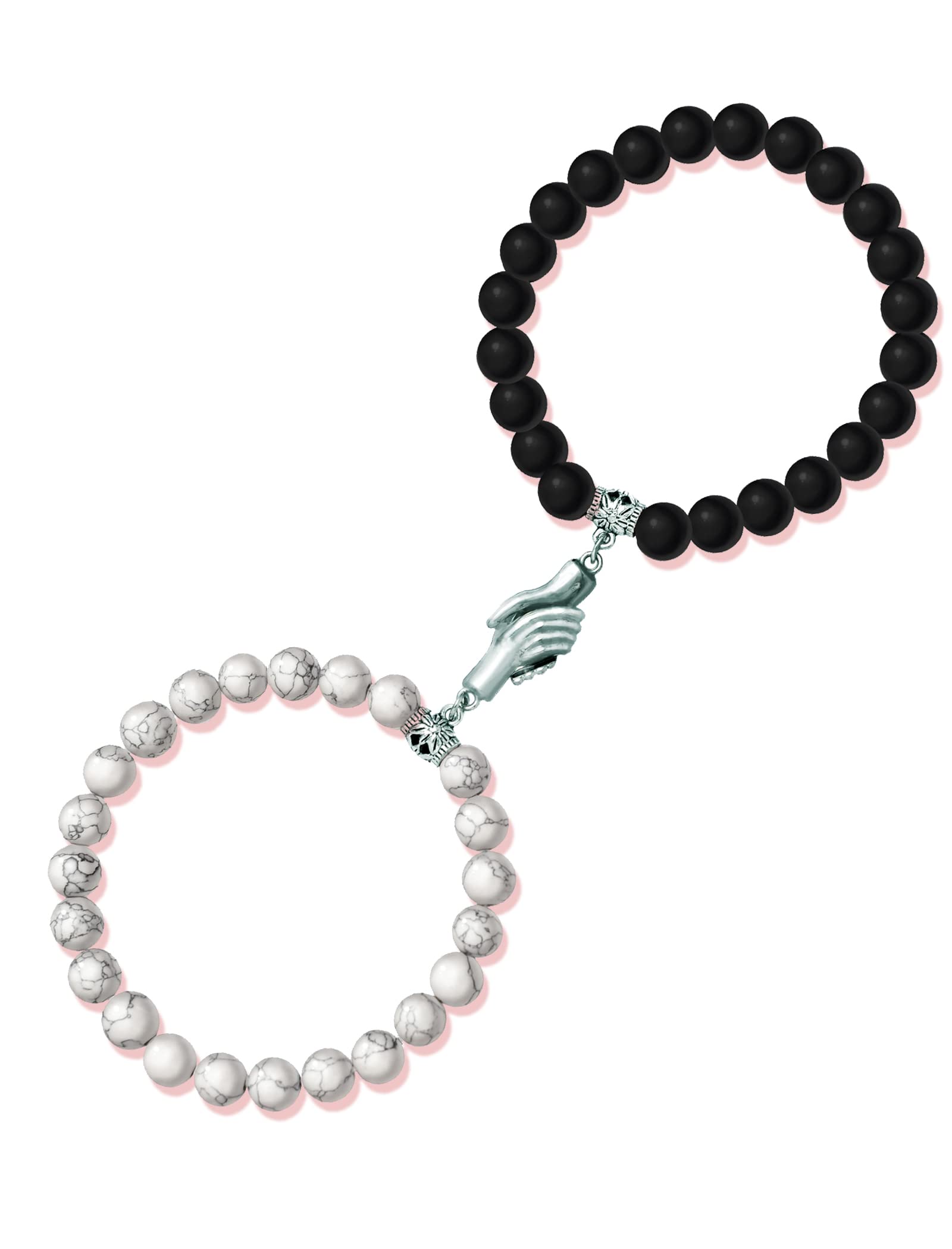 Magnetic Couple Bracelets for Women & Men - His and Hers Matching Bracelets Set for Long Distance Relationships, Friendship & Love - Perfect for Anniversaries, Gifts & Romantic Occasions