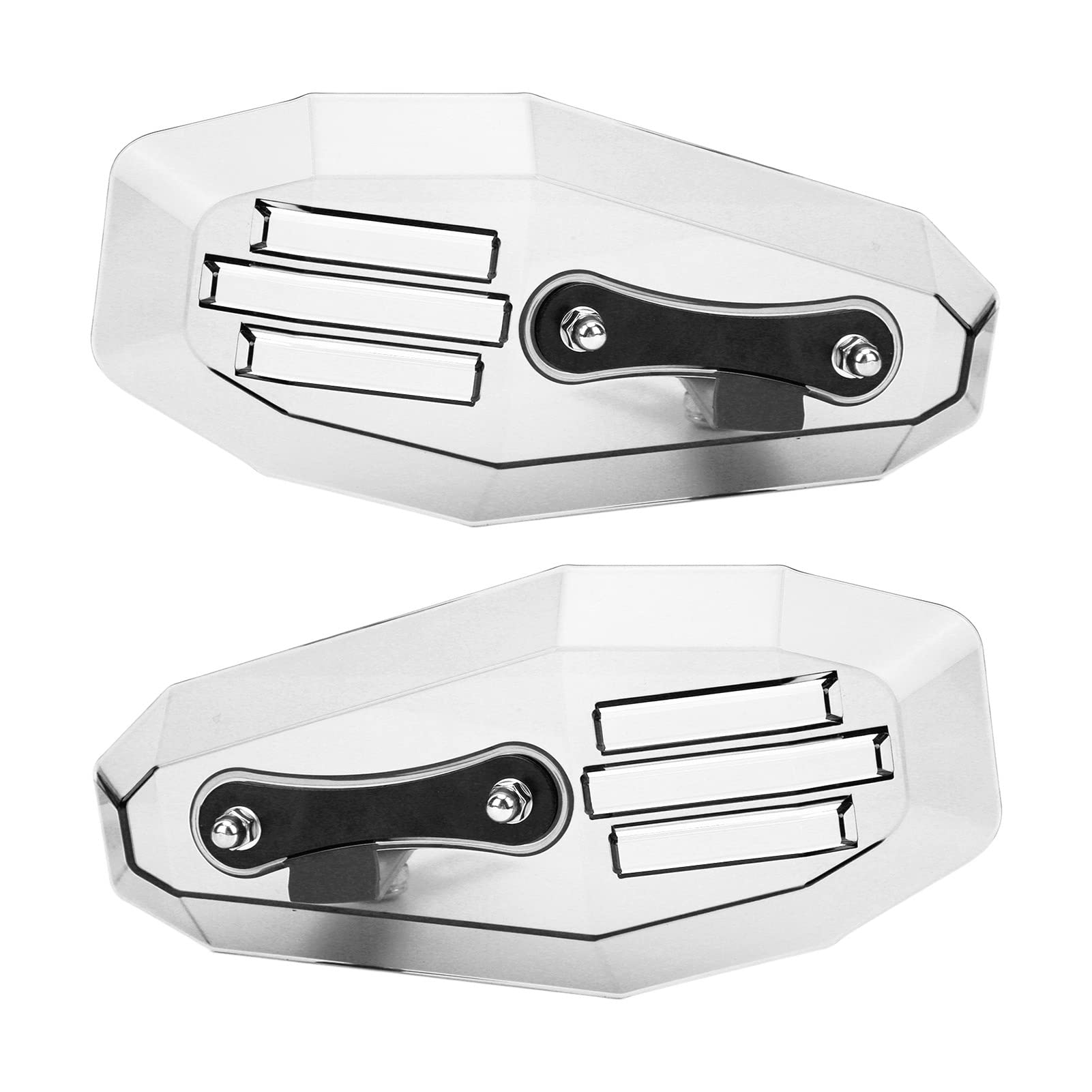 Universal Motorcycle Hand Guard Kit - 2PCS Transparent Polycarbonate for Off-Road & Street Riding
