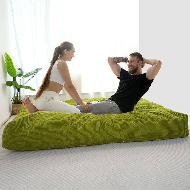 MAXYOYO Giant Bean Bag Bed - Corduroy Convertible Chair & Floor Mattress for Adults | Comfortable Lounge Chair & Guest Bed for Living Room, Bedroom & Dorm