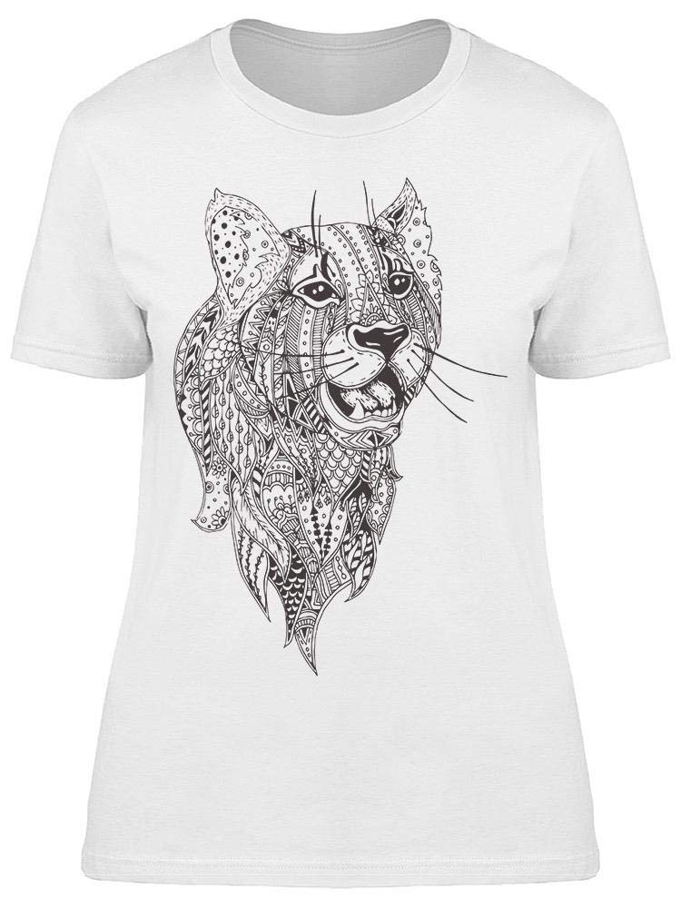 Hand Drawn Young Lion Graphic T-Shirt for Women - Stylish & Comfortable Casual Wear for Outings, Dates & Everyday Fashion