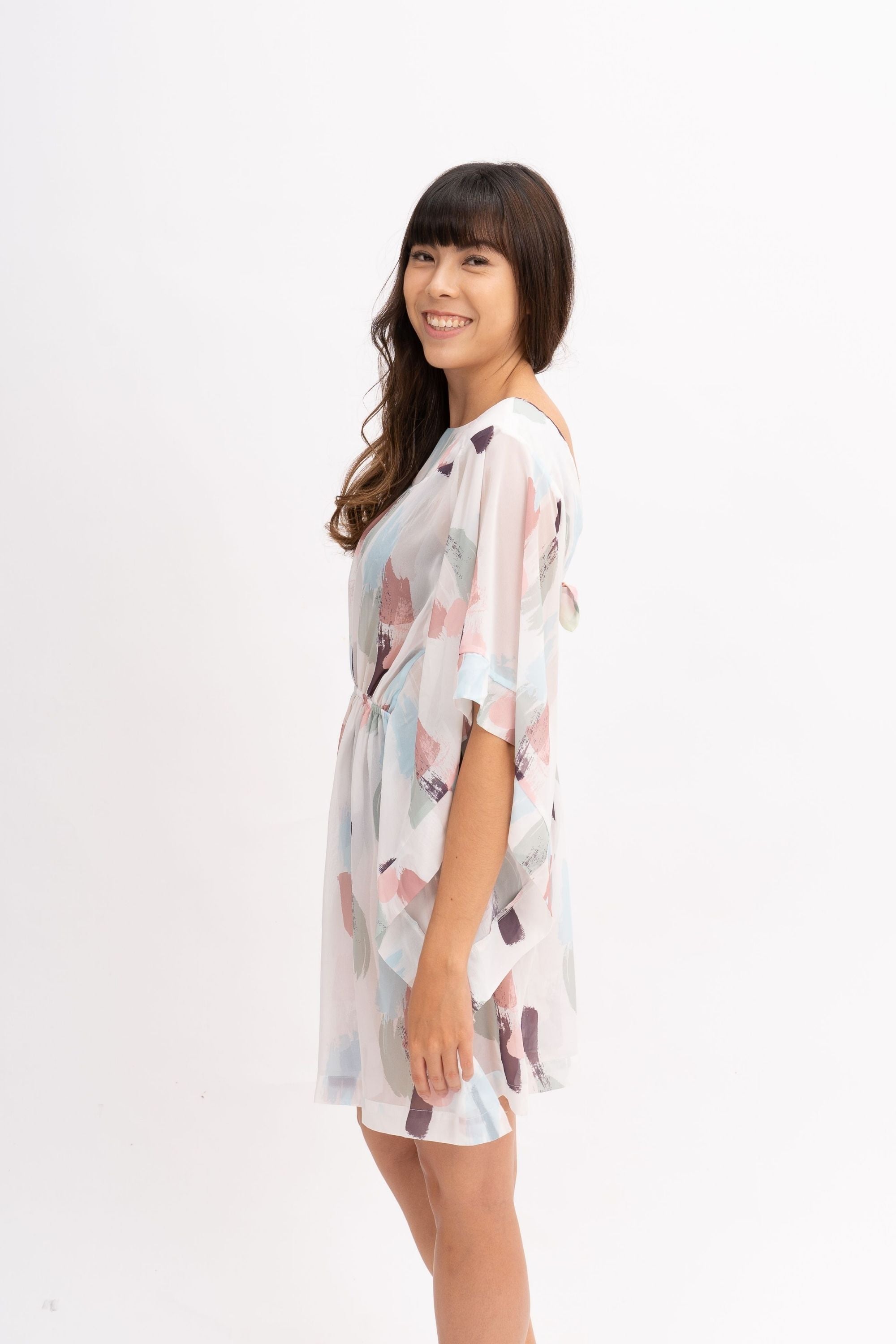 Faro Low Back Kaftan Dress for Women - Flowy Boho Maxi Dress with Side Slits - Perfect for Beach, Vacation & Summer Outfits
