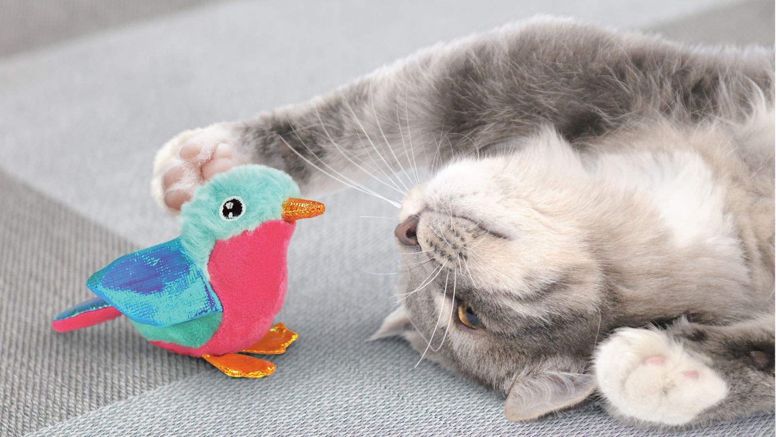 KONG Company 38746205: TCrackles Tweetz Interactive Catnip Toy for Cats - Fun Bird-Shaped Plaything to Stimulate Hunting Instincts & Provide Hours of Entertainment (Great for Indoor Play & Exercise)