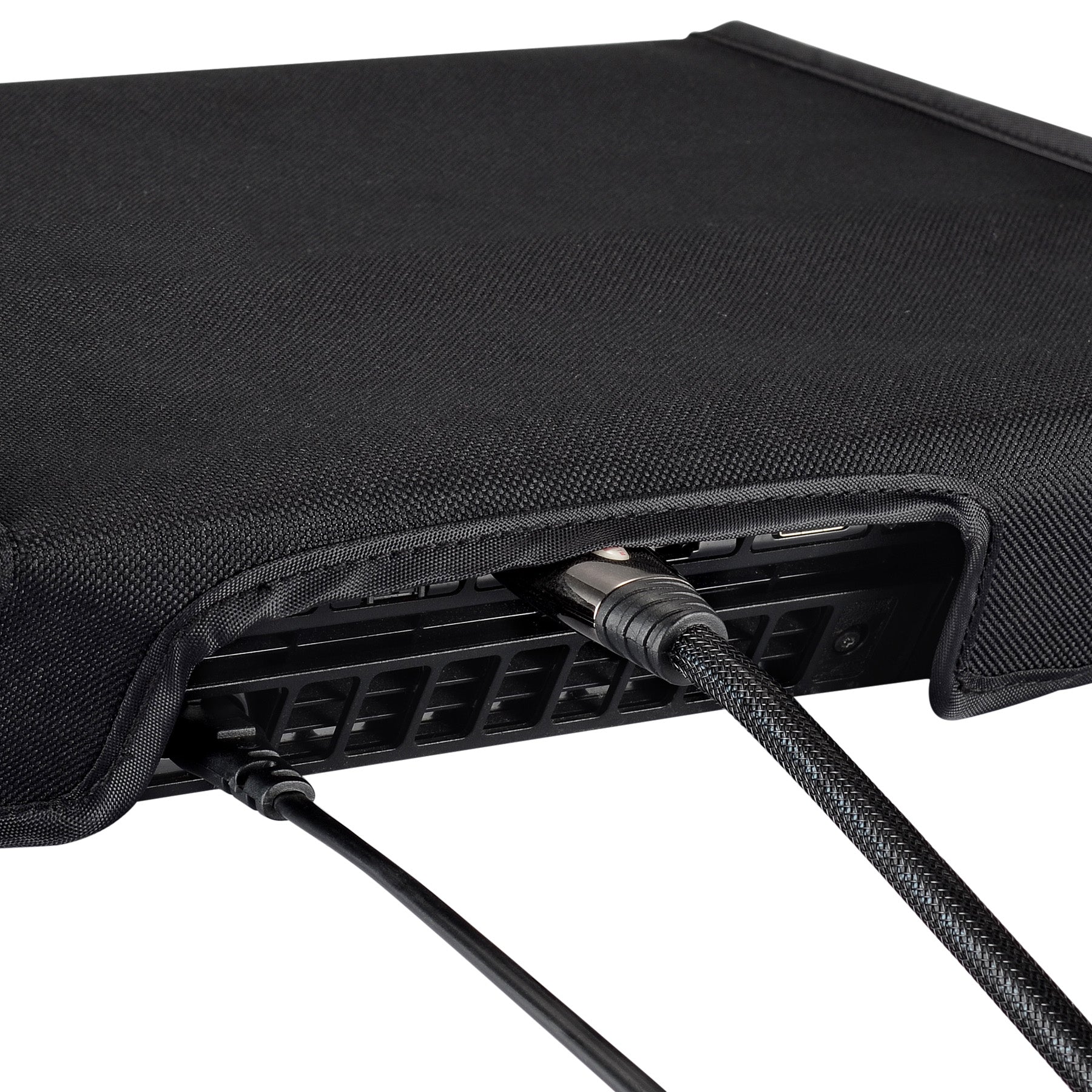 eXtremeRate Premium Nylon Dust Guard Cover Sleeve for PS4 Console - Soft Neat Lining, Precision Cut, Easy Access Cable Port - Protects from Dust & Scratches - Perfect for Gaming Setup & Console Storage (Model GC00090B)