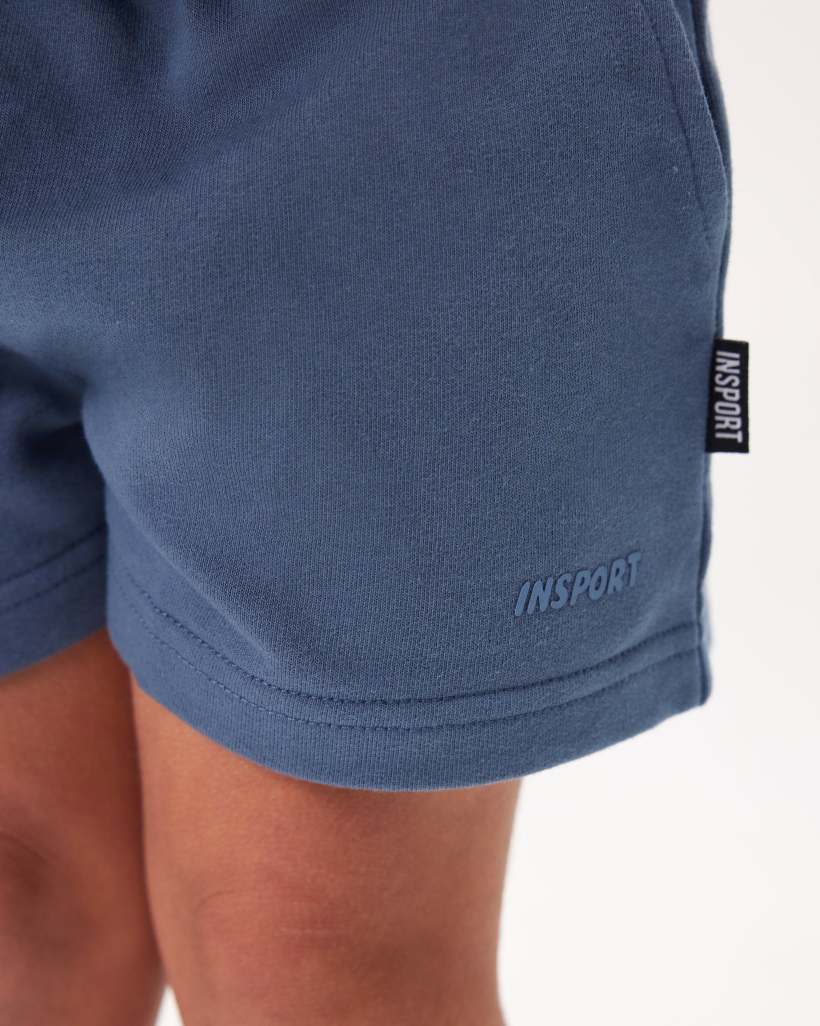 INSPORT Kids French Terry Shorts - Navy Blue Cotton Comfort Shorts for Boys & Girls - Perfect for Playtime, Sports & Casual Wear