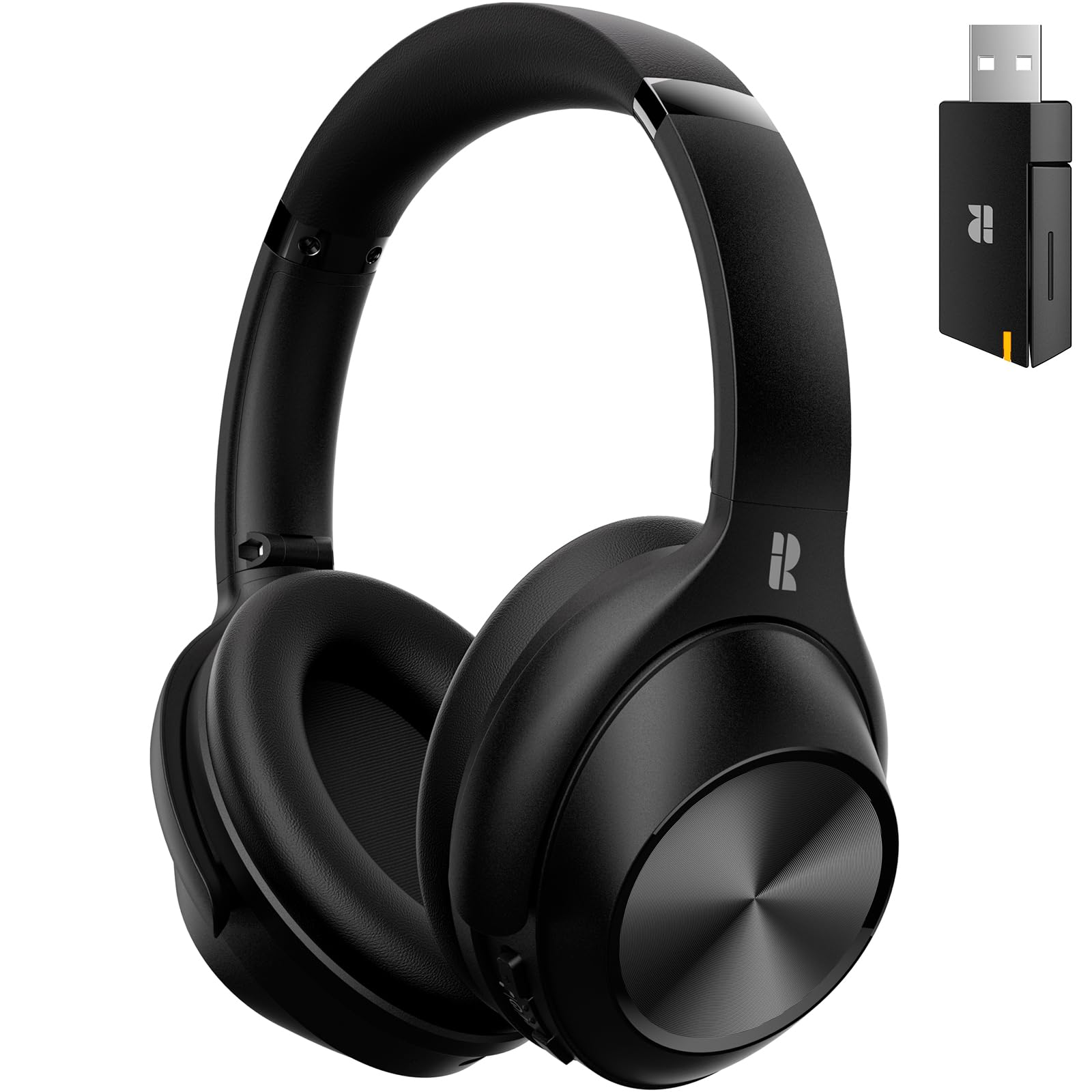 Premium Hybrid Active Noise Cancelling Wireless Headphones - Bluetooth 5.4 Over-Ear Headset with Built-in Mic for Crystal Clear Calls | Hi-Res Audio, 90H Battery Life, Deep Bass, Transparency Mode & Custom App | Perfect for Travel, Work & Gaming