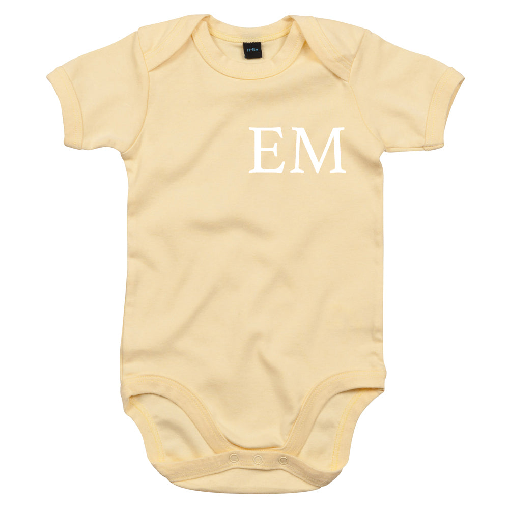 Personalized Baby Vest with Initials - Classic Cotton MRK X Design for Newborns & Infants - Perfect for Baby Showers, Birthdays & Photo Shoots