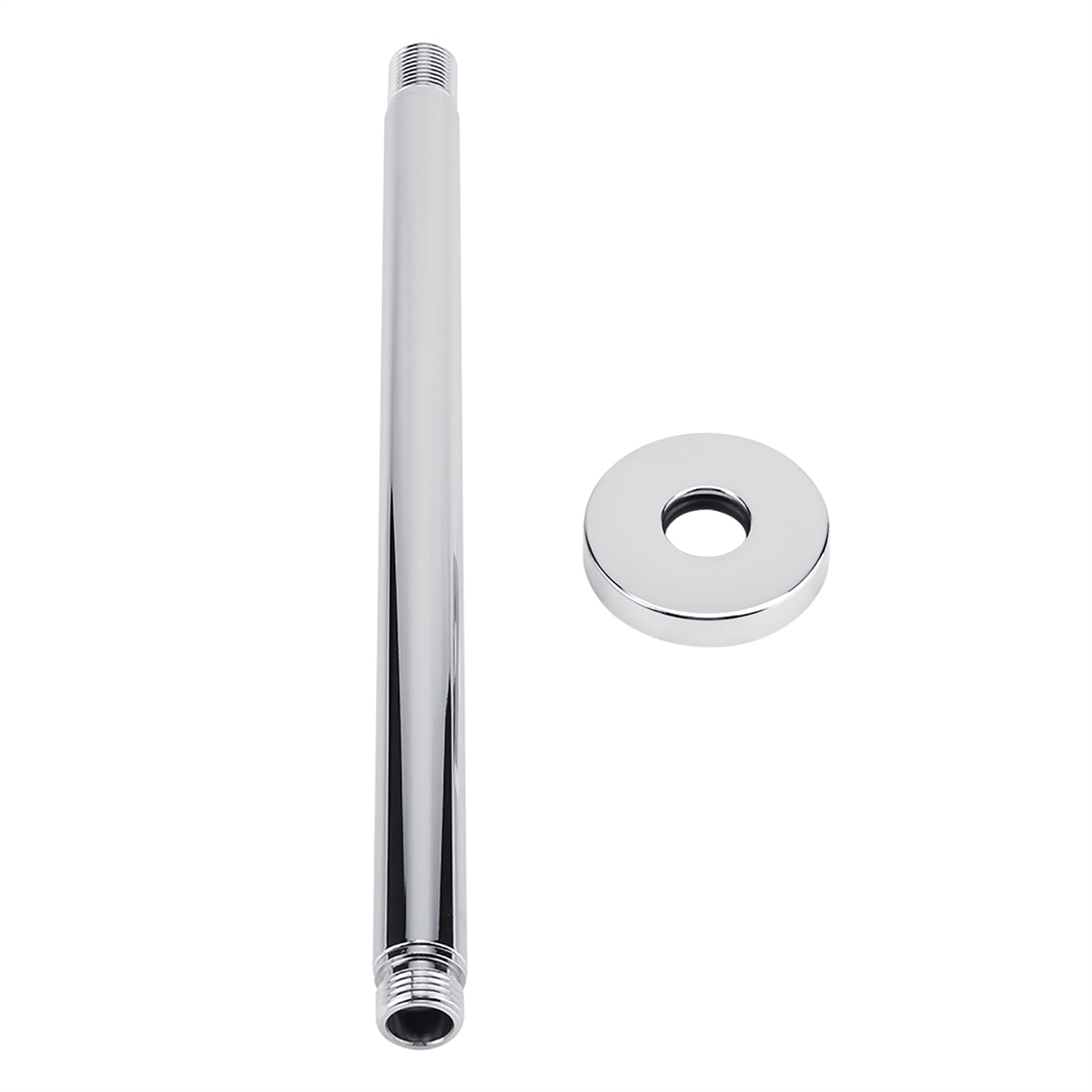 Stainless Steel Shower Arm - 12 Inch Wall Mount for Bathroom Shower - Perfect for Ceiling & Extension Use