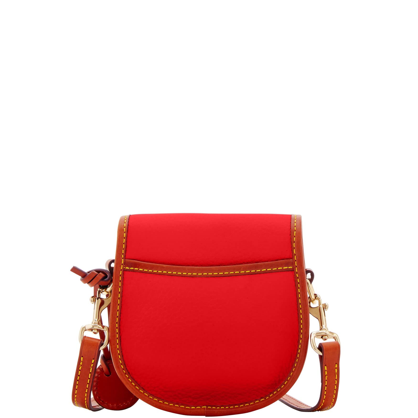 Dooney & Bourke Women's All-Weather Leather Crossbody Handbag with Duck Charm - Red | Fashionable Everyday Purse for Work, Shopping & Travel