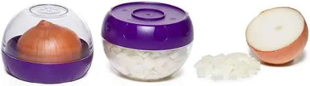 Fresh Onion Keeper Container - Airtight Storage for Onions, Garlic & Vegetables - Perfect for Kitchen, Pantry & Refrigerator Organization