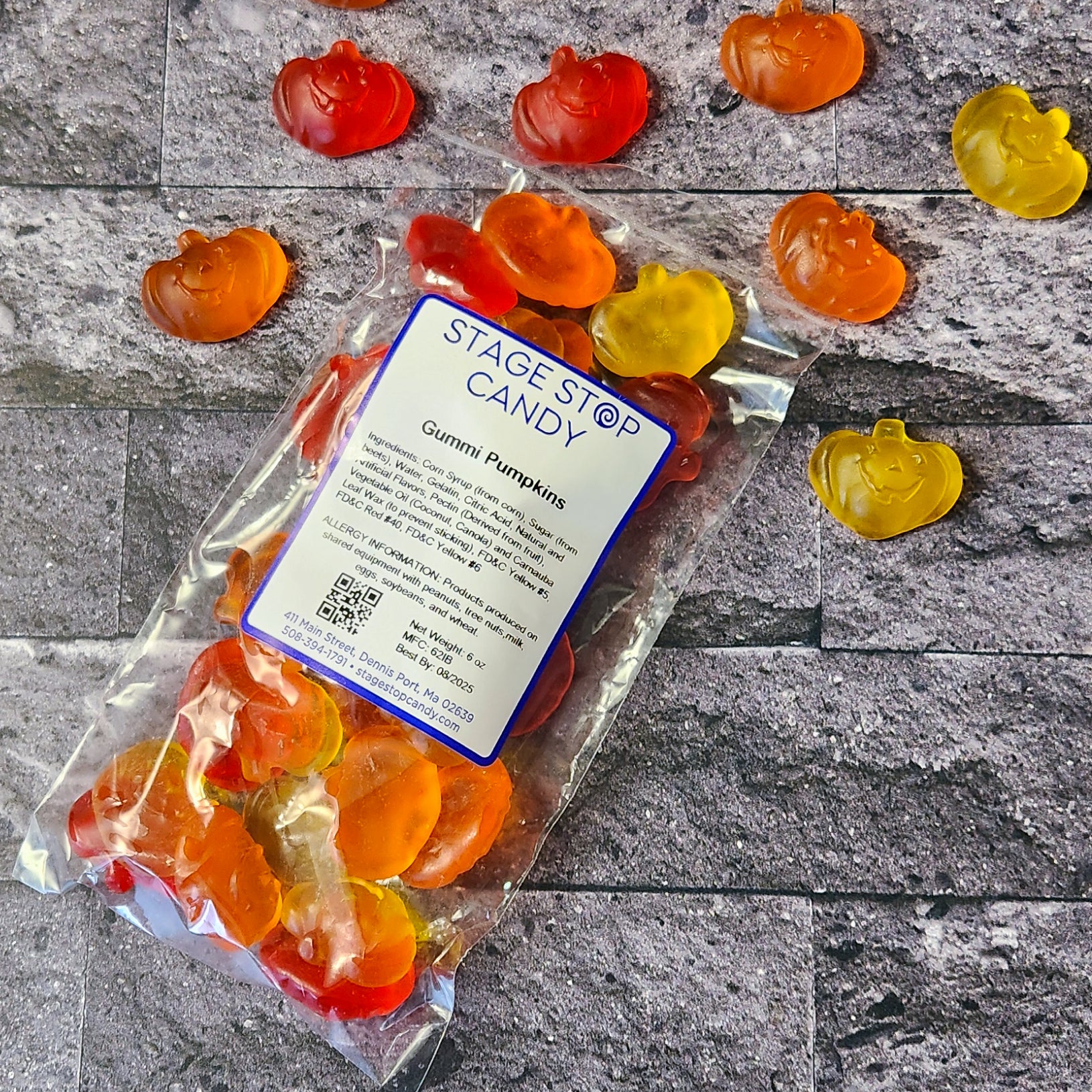 Delicious Gummy Pumpkins - Soft & Chewy Candy Treats for Halloween, Thanksgiving & Fall Parties - Perfect for Snacking, Gift Baskets & Holiday Decorations