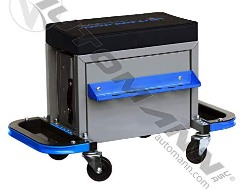 Automann Creeper Tool Cabinet SEAT 579.2013GBL - Heavy Duty Rolling Mechanics Tool Storage with Lockable Drawers for Auto Repair Shops & Home Garages