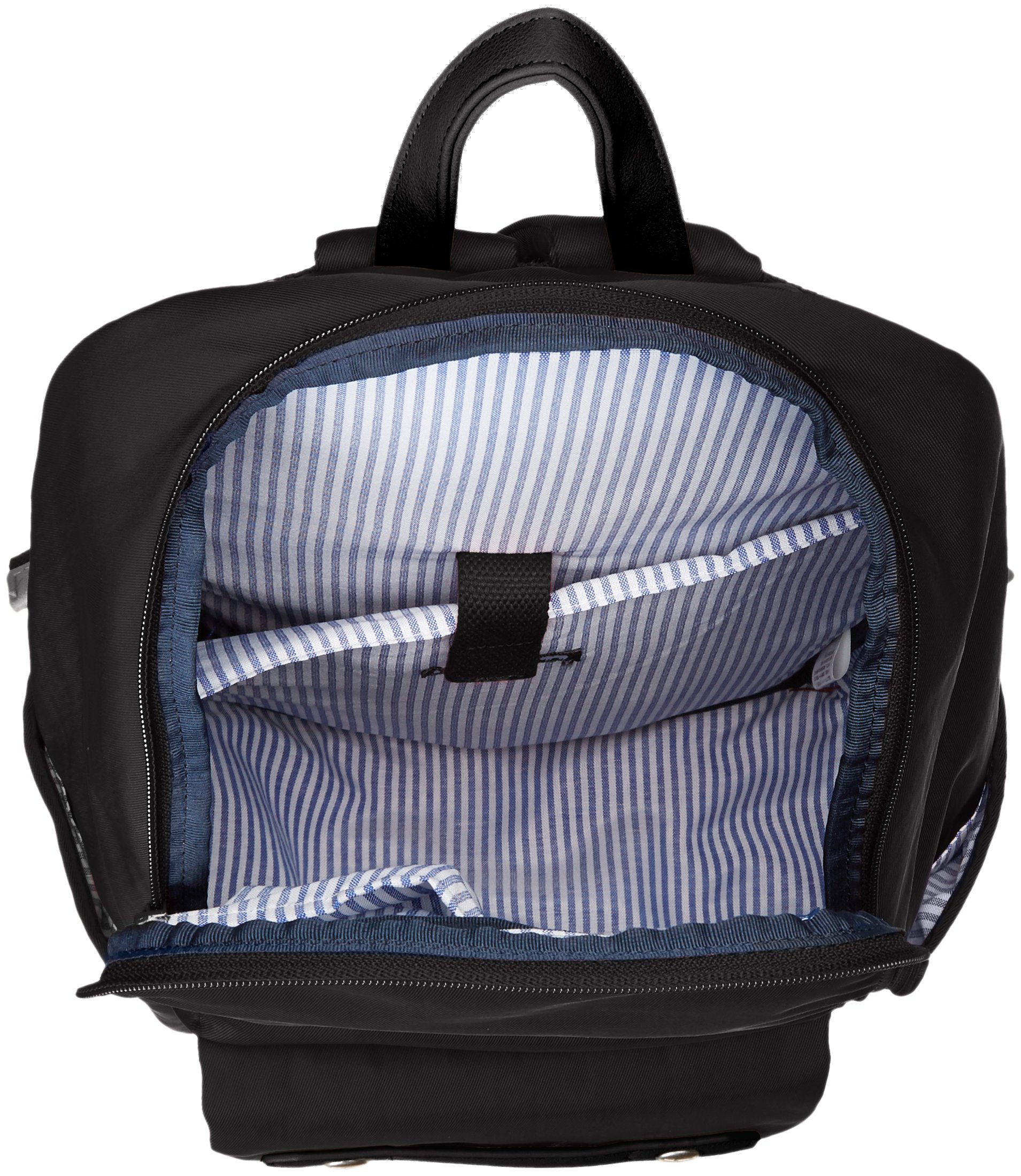 MOZ Women's Black Rucksack Backpack - Lightweight Daypack for Travel, Hiking & Daily Use | Durable One Size Shoulder Bag for Work, School & Outdoor Adventures