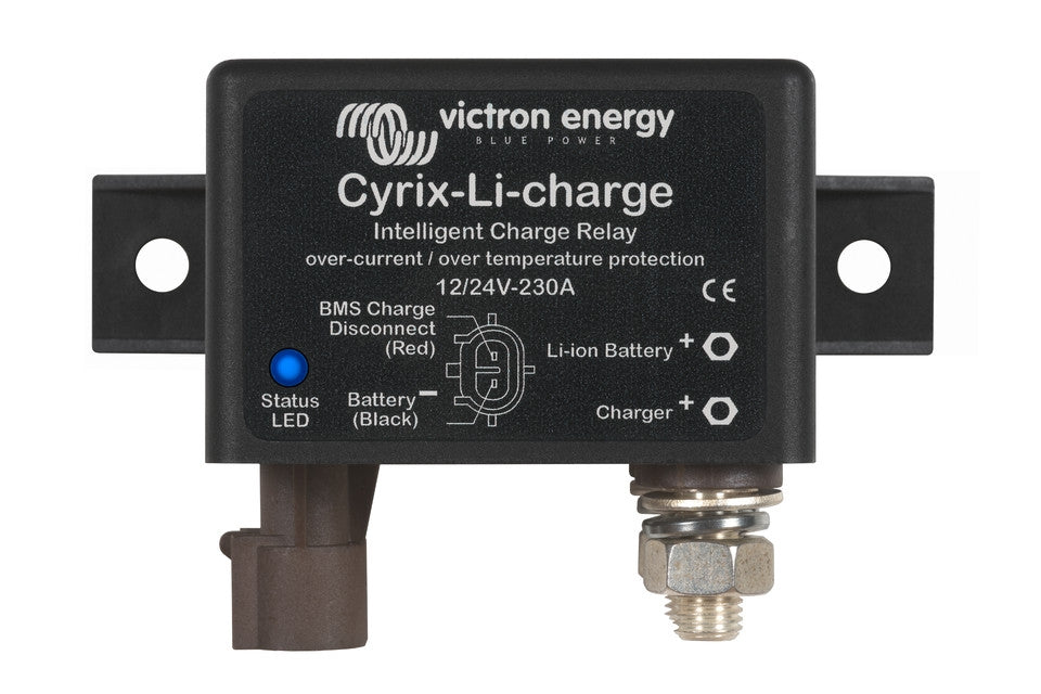 Victron Energy Cyrix Li Charge Relay 12V/24V 230A - Smart Battery Charger for Marine, RV & Solar Systems - Perfect for Boats, Campers & Off-Grid Power Solutions