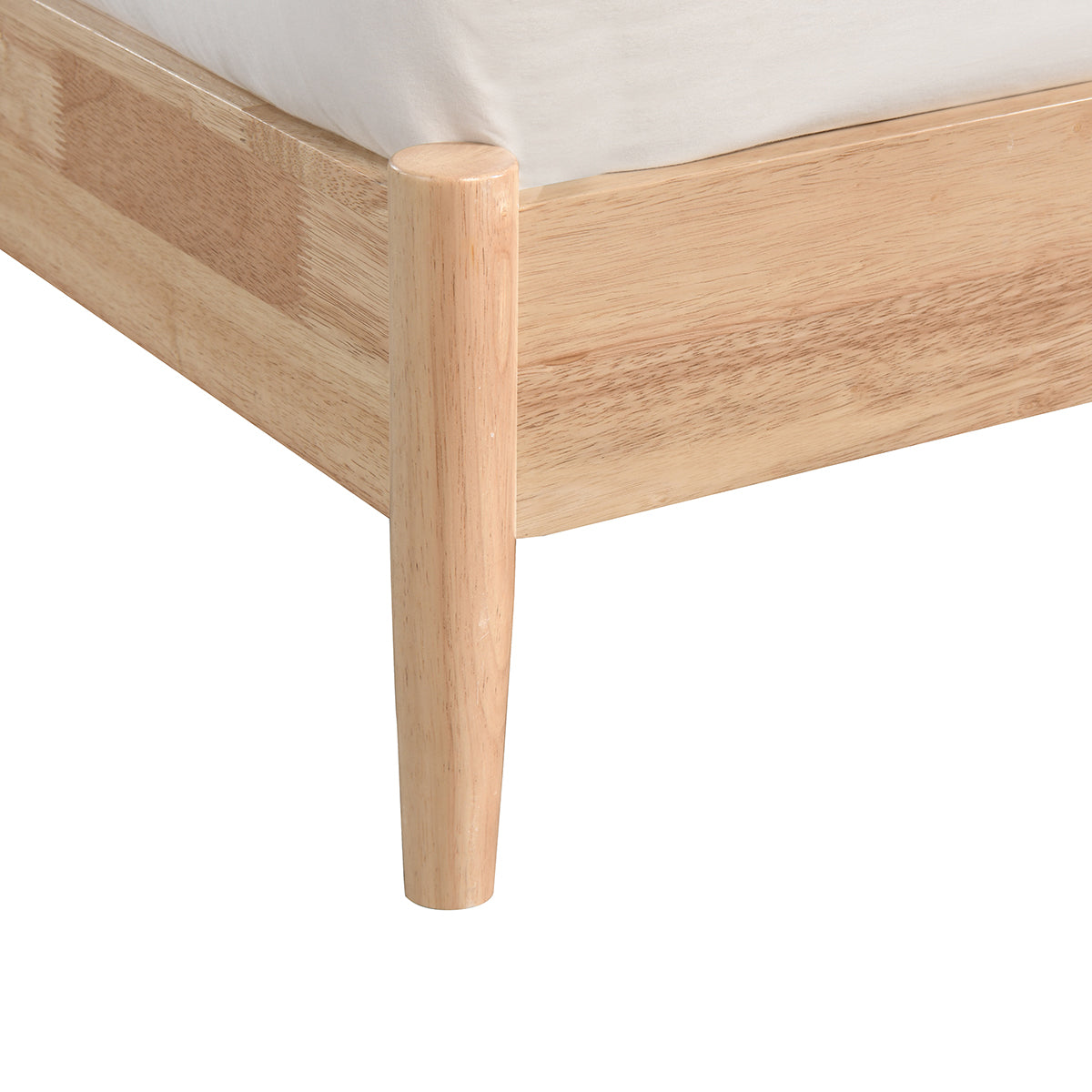Avery Arch Rattan Double Bed Frame - Natural Wicker Weave Design for Bedroom, Guest Room, or Vacation Home - Queen/King Size Rattan Bed with Sturdy Wooden Frame