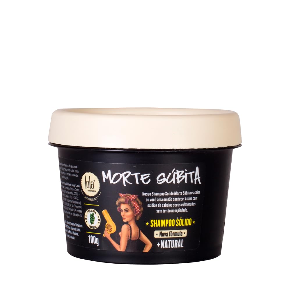 Lola Brasil Hydrating & Repairing Shampoo Paste 3.52 oz - Paraben Free, SLS Free, Vegan & Cruelty Free Hair Treatment for Dry, Damaged Hair - Eco-Friendly & Chemical-Free Formula - Perfect for Daily Hair Care & Salon Quality Results at Home
