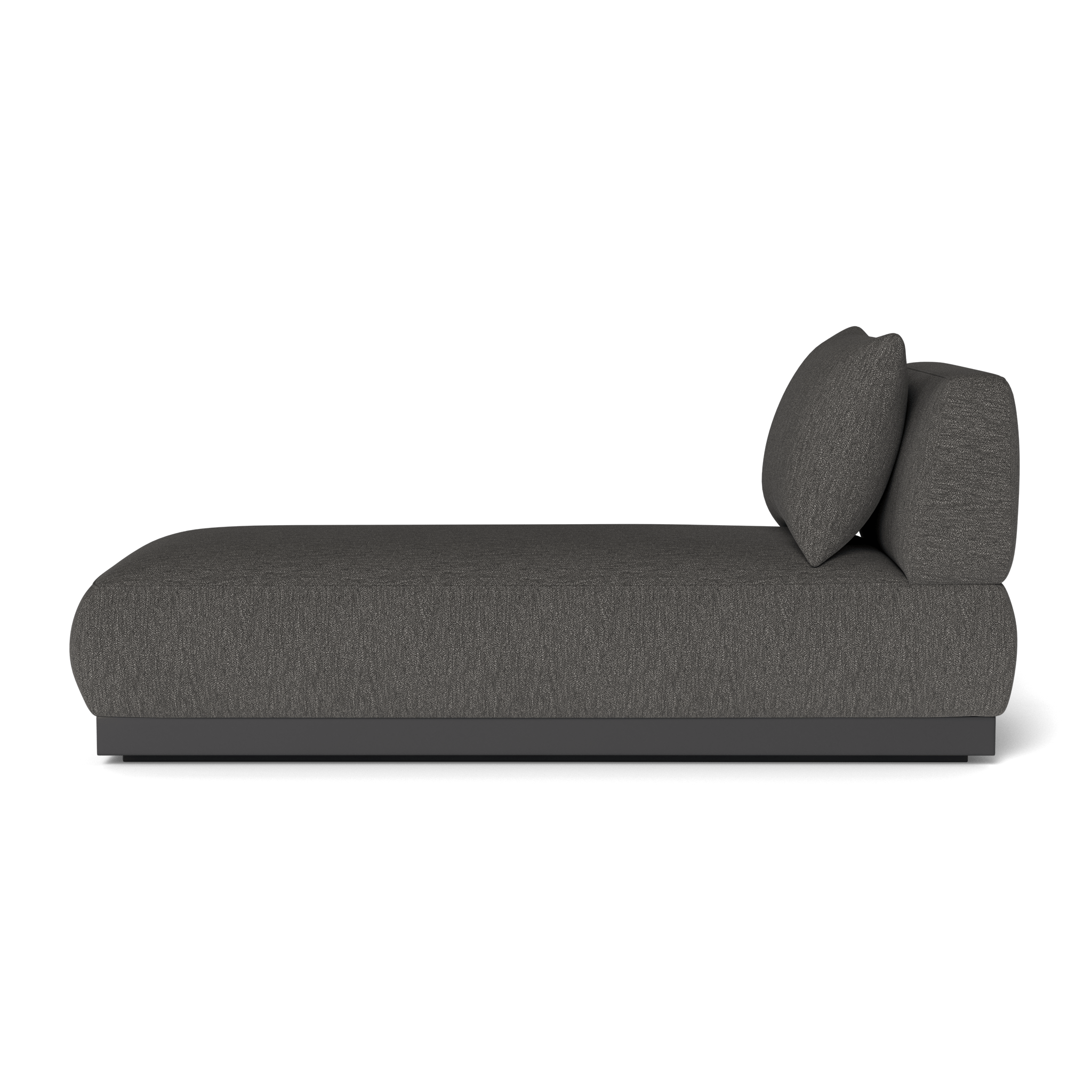 Luxury Amalfi Armless Chaise Lounge Chair - Modern Accent Furniture for Living Room, Bedroom, or Patio - Perfect for Relaxing, Reading, and Sunbathing
