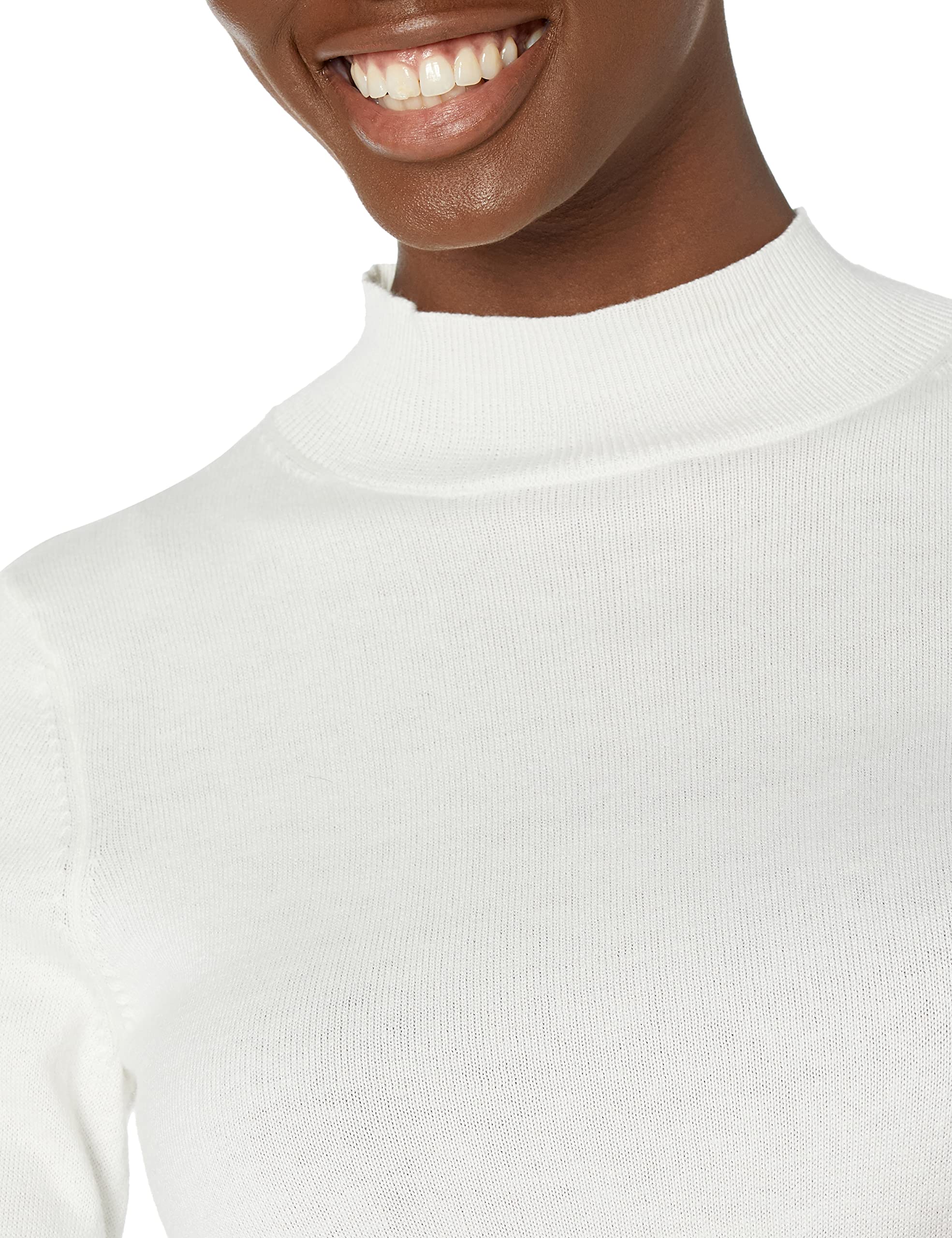 Amazon Essentials Women's Lightweight Mockneck Sweater - Soft Stretch Knit Pullover for Casual Wear & Layering (Plus Size Available) | Perfect for Office, Fall Outfits & Cozy Weekends