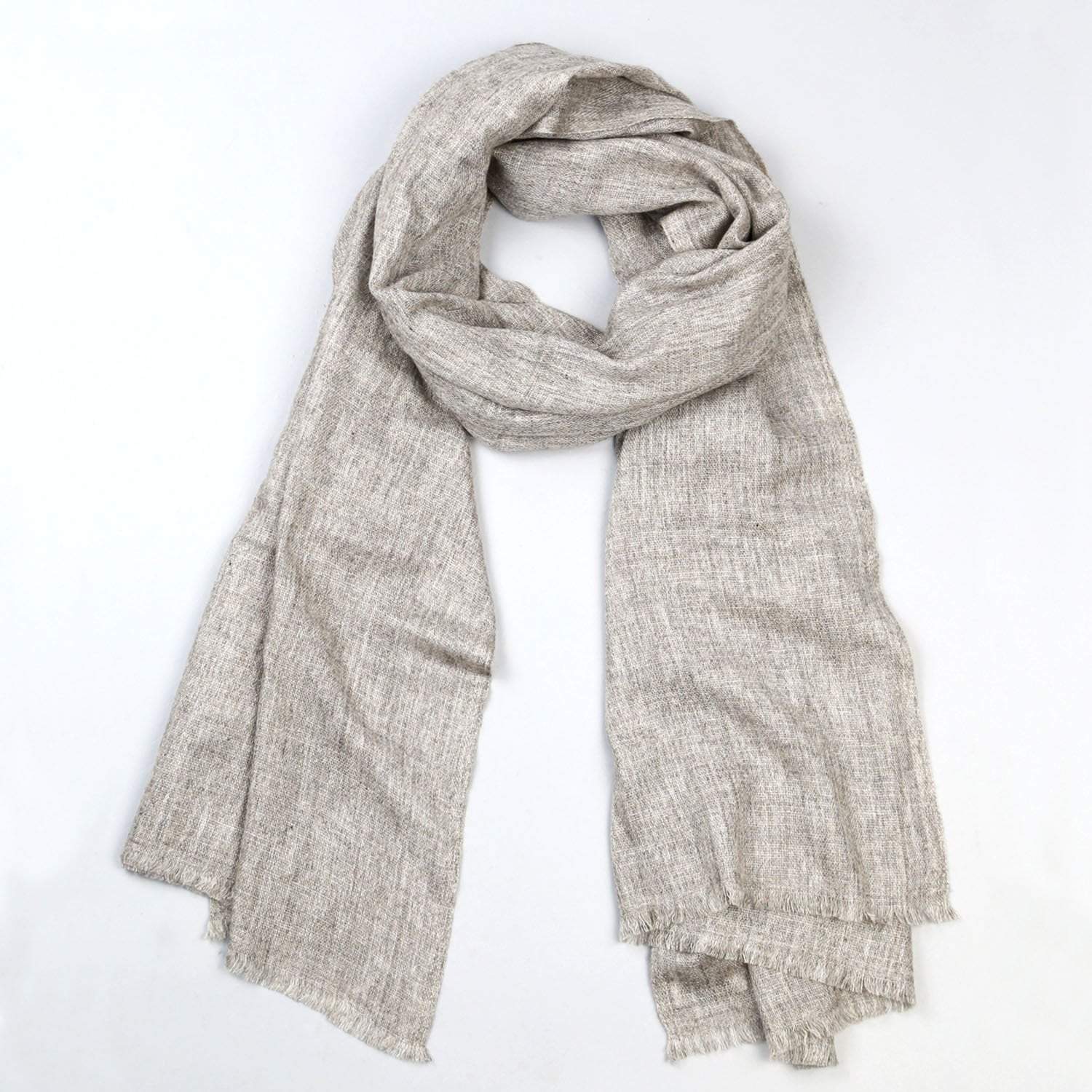 Luxury 100% Cashmere Scarf for Women & Men - Soft Grey Winter Wrap - Perfect for Cold Weather, Office & Travel Accessories