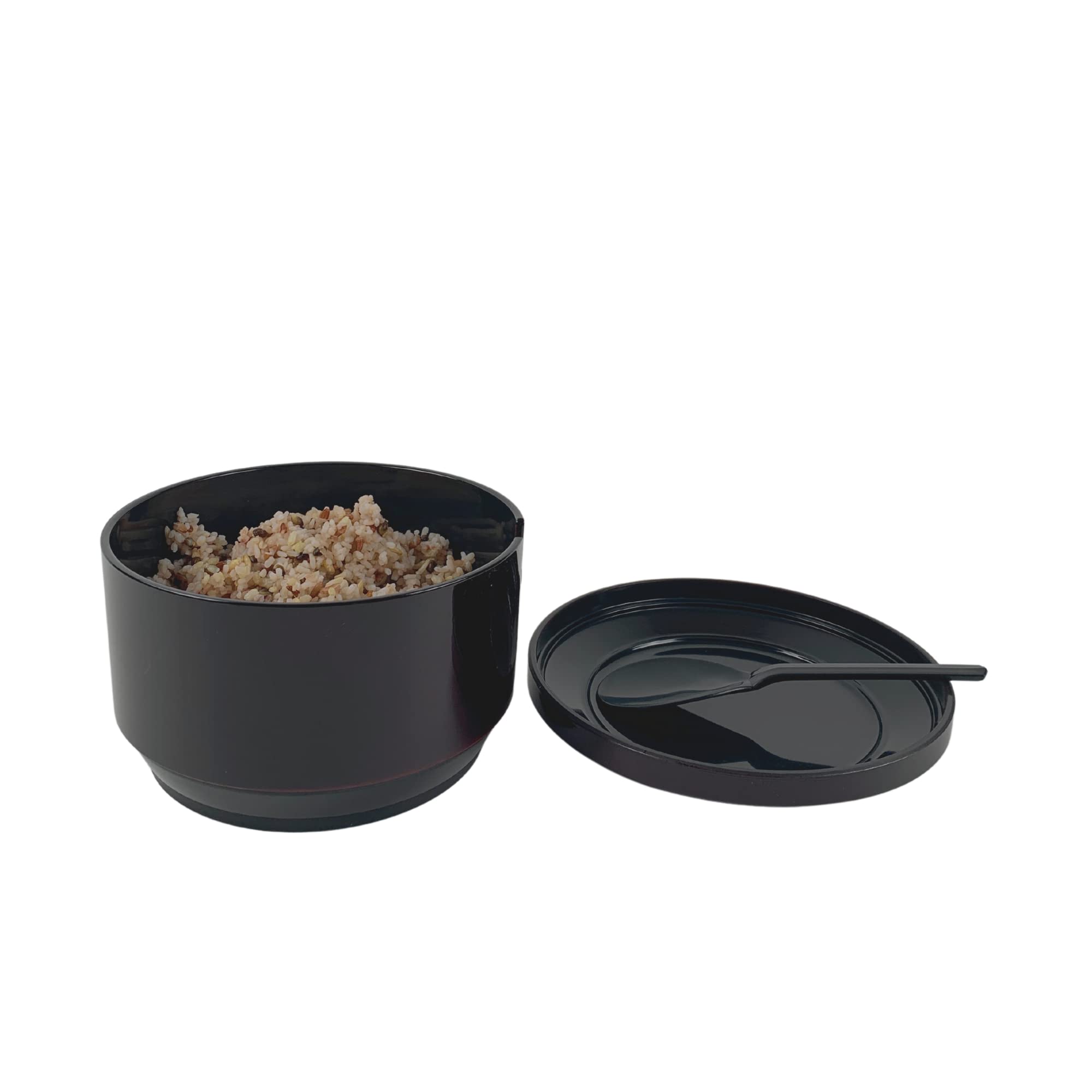 Premium Japanese Rice Serving Bowls Set with Lid & Rice Paddle - Authentic Ohitsu Container Made in Japan - 12-Pack for 4-6 People - Perfect for Sushi, Rice Storage & Asian Dining Experience