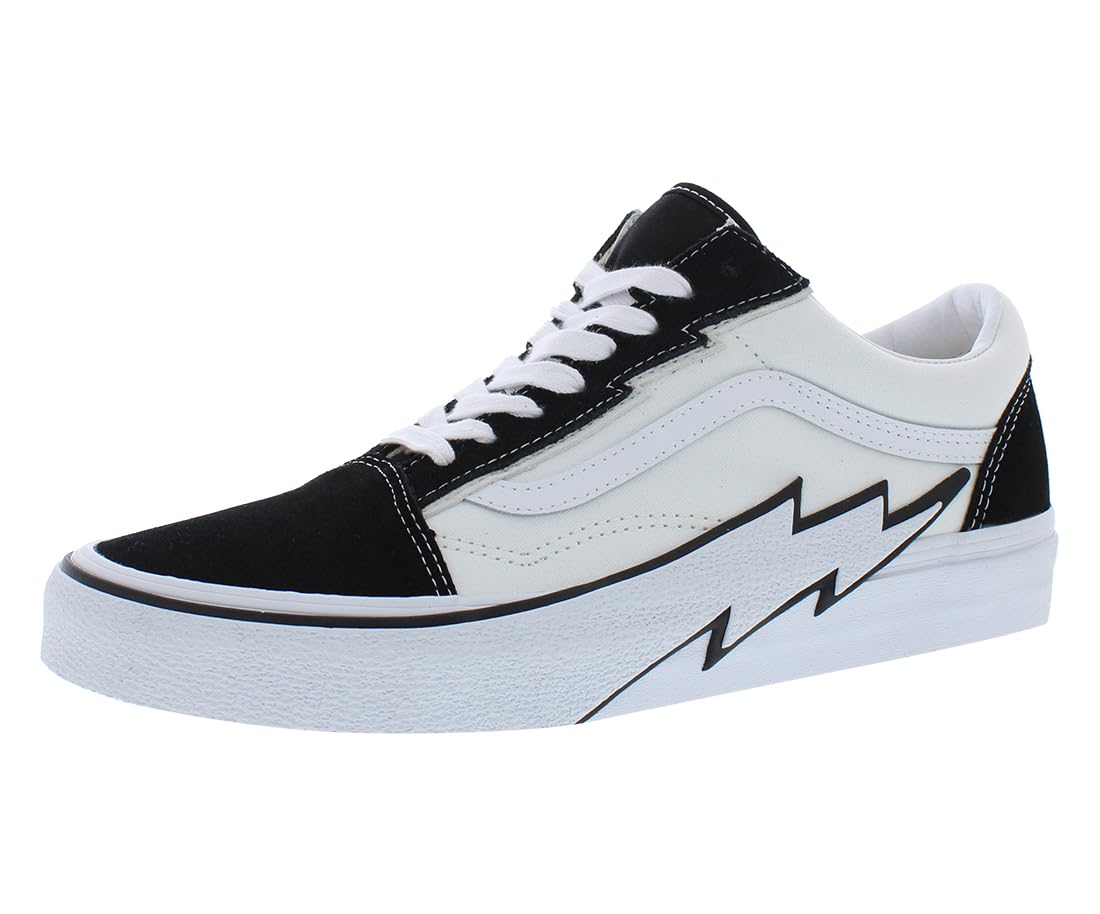 Vans Old Skool Bolt Men's Skate Shoes - Classic Black & White Sneakers for Skateboarding, Casual Wear & Street Style | Durable Canvas & Suede Design with Iconic Side Stripe