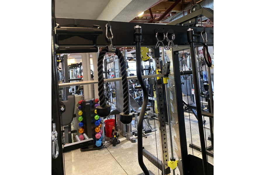 Warrior 701 All-in-One Power Rack with Smith Machine & Cable Crossover - Multi-Functional Home Gym Equipment for Strength Training & Fitness - Perfect for Home Workouts & Garage Gyms (Summer Sale)