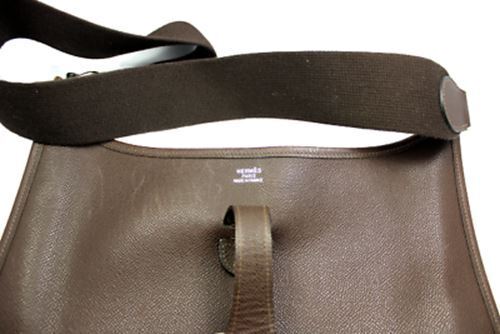 Authentic Hermes Evelyne GM Handbag in Chocolate Brown Epsom Leather - Luxury Shoulder Bag for Women, Perfect for Work, Travel & Everyday Use
