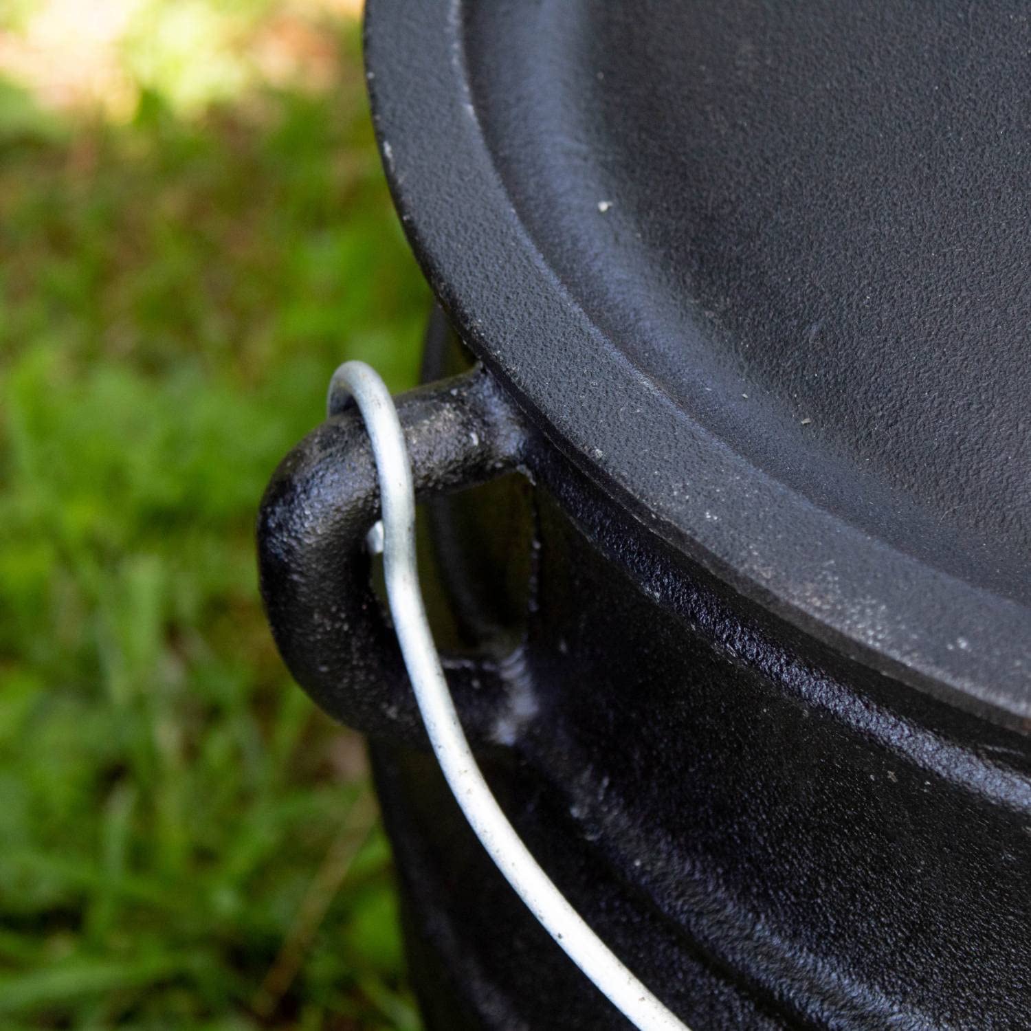 Lehman's 8 Inch Cast Iron Dutch Oven with Lid - 3 Quart Campfire Cooking Pot with 3 Legs for Outdoor, Backpacking & Survival | Perfect for Stews, Soups & Open Fire Cooking