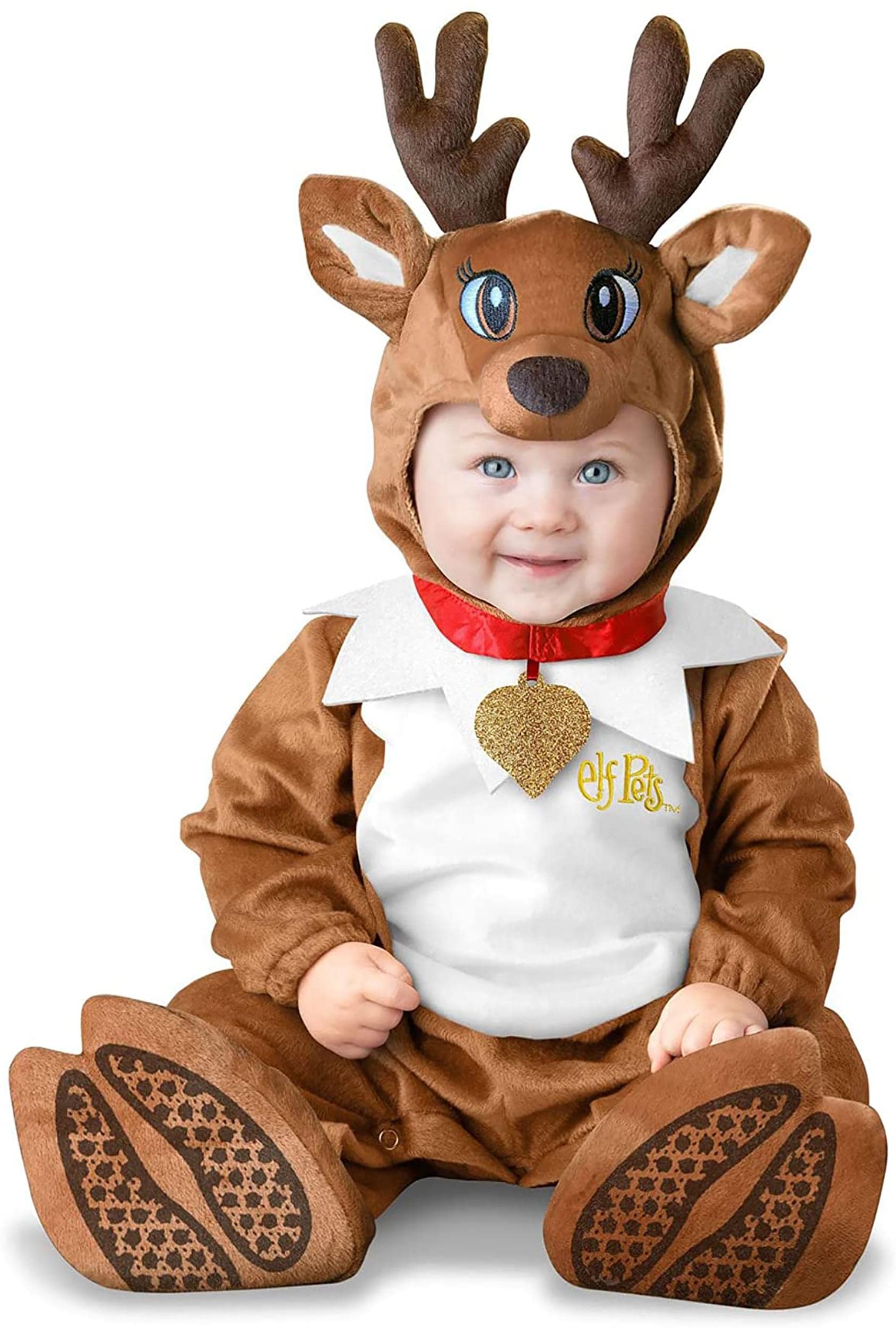 FunWorld Unisex Baby Elf on The Shelf® Baby Elf Pets® Reindeer - Christmas Holiday Plush Toy for Kids, Nursery Decor & Festive Gift Idea