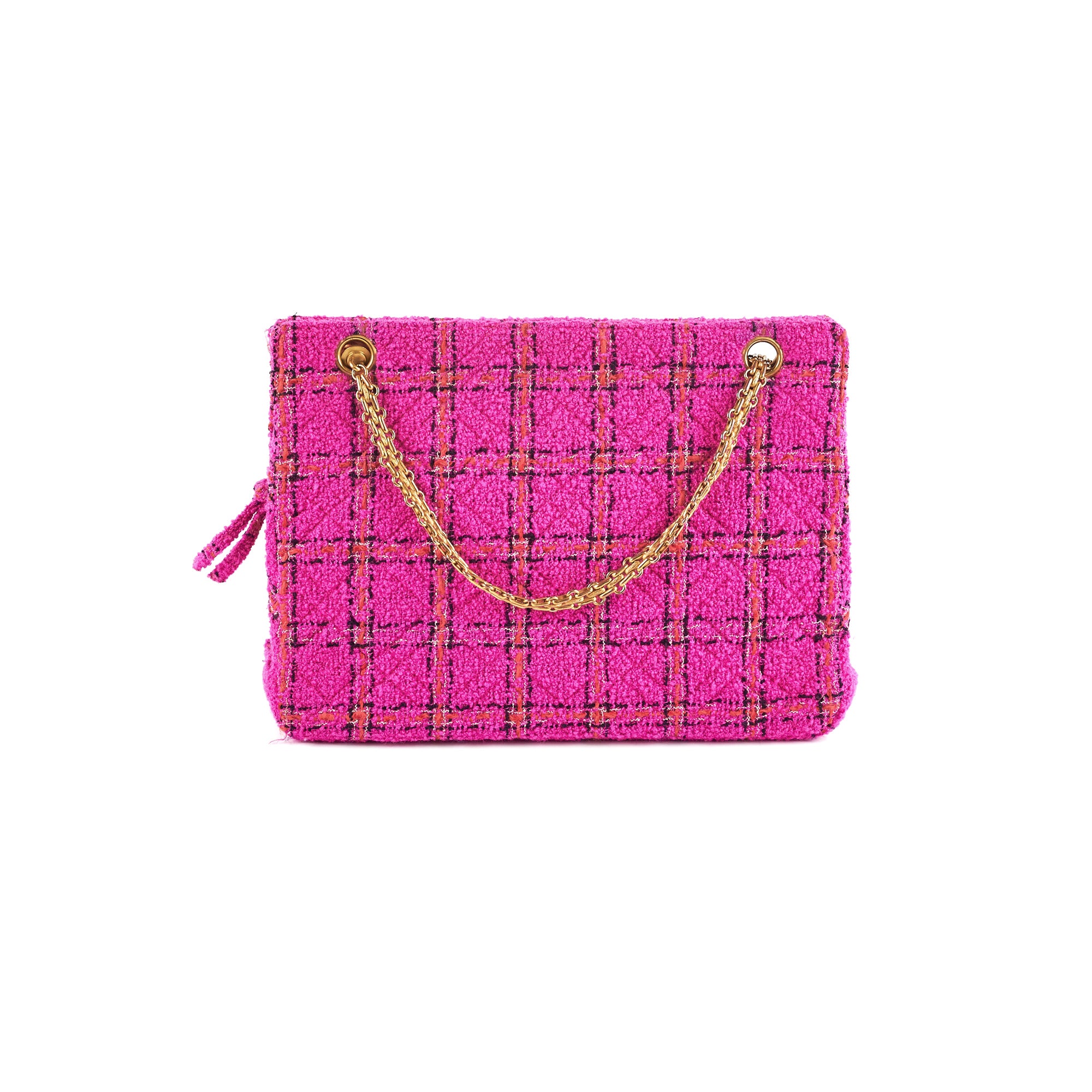 Chanel Pink Tweed Shoulder Bag - Luxury Designer Handbag for Women | Perfect for Parties, Weddings & Special Occasions