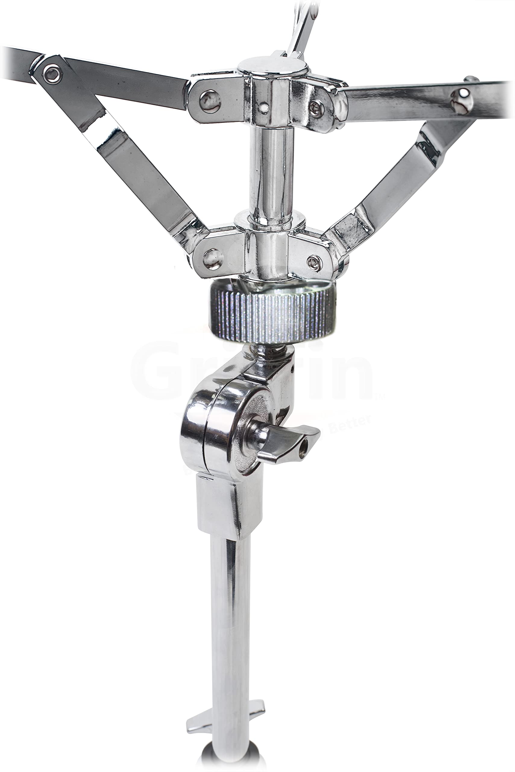 Griffin 3-Piece Drum Set - Single Kick Bass Pedal, Drum Throne & Snare Stand | Heavy-Duty Double Chain Drive Pedal & Adjustable Drum Seat | Perfect for Rock, Metal & Live Performances | Home Studio & Professional Drum Kit Accessories
