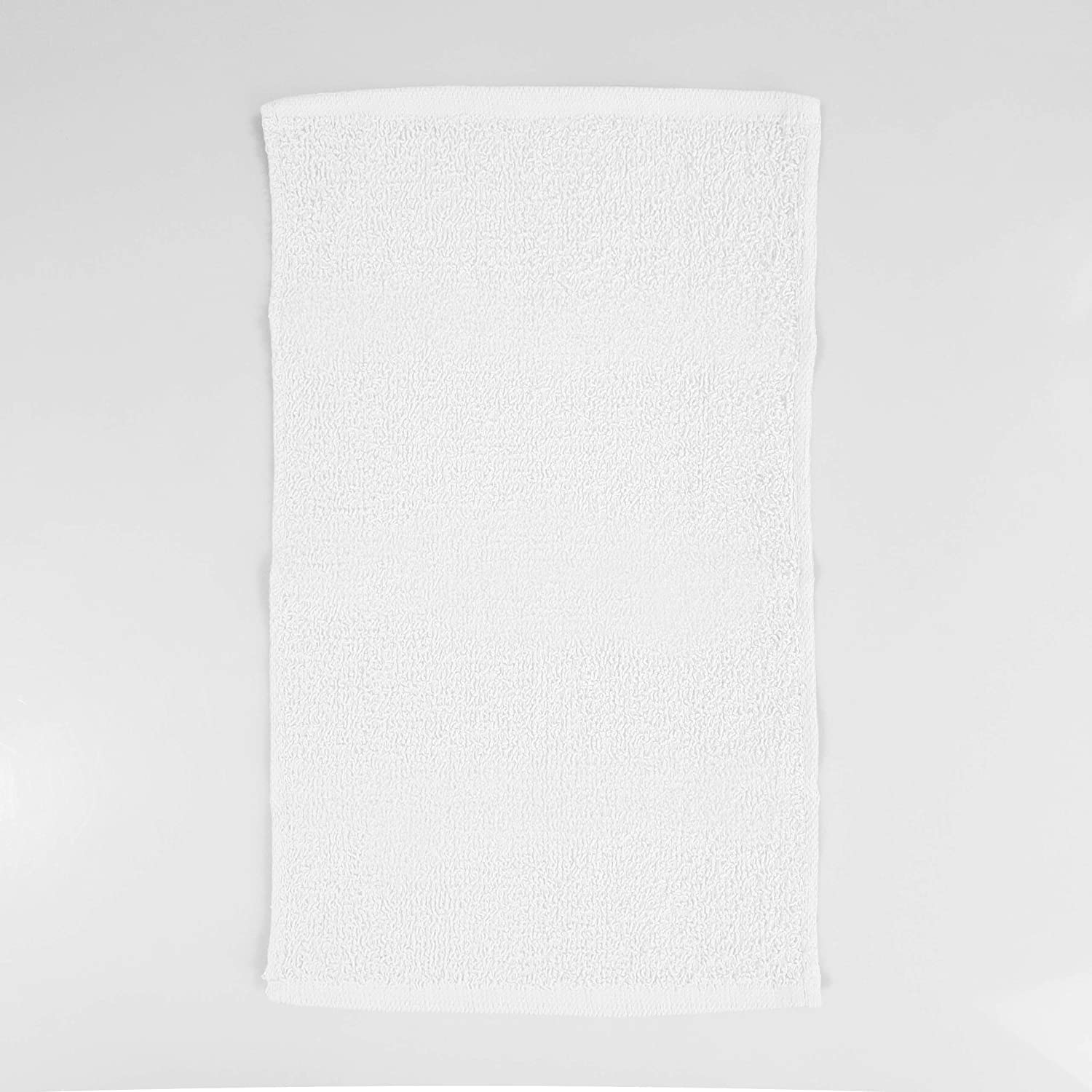 12-Pack Premium 100% Cotton Fingertip Hand Towels - Soft Washcloths (11x18 Inches) for Kitchen, Bathroom & Spa - White Hemmed Face Towels for Makeup Removal, Baby Care & Gentle Cleansing