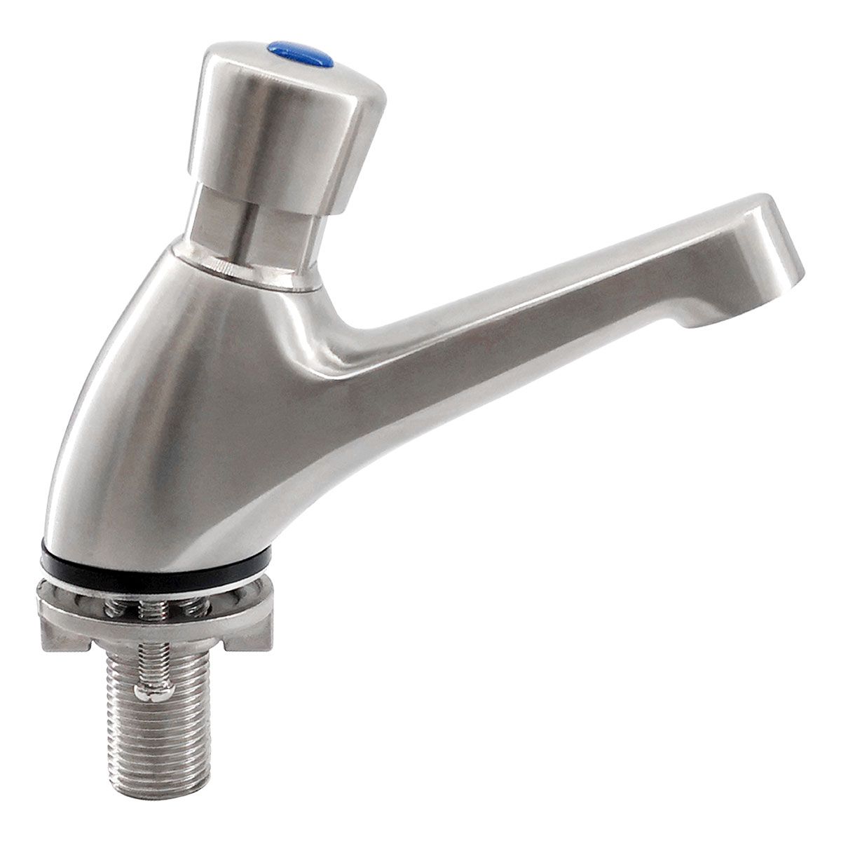 3Monkeez Push Button Pillar Tap - 18 Second Timed Water Flow Faucet for Bathroom Sink, Kitchen & Outdoor Use | Water-Saving Touchless Faucet with Automatic Shutoff