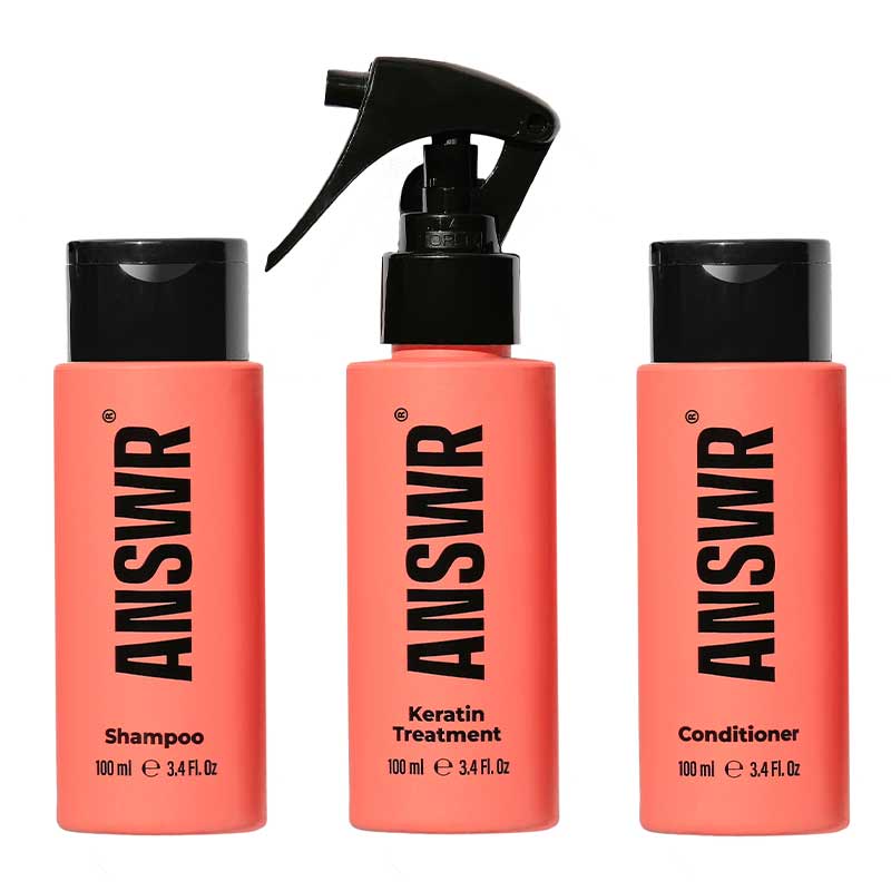 ANSR Professional At-Home Keratin Hair Treatment Kit - Salon-Quality Smoothing & Straightening System for Frizz-Free, Shiny Hair - Perfect for Home Use & DIY Hair Care