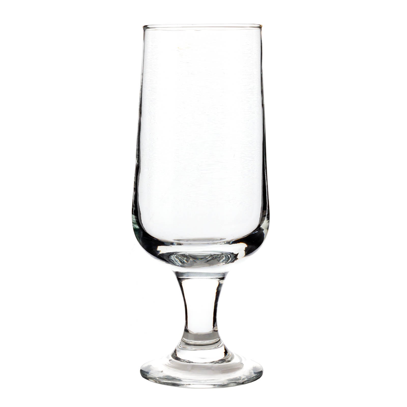 BarConic® 10 oz Footed Beer and Cocktail Glasses - Set of 12 - Perfect for Home Bars, Parties, and Restaurants